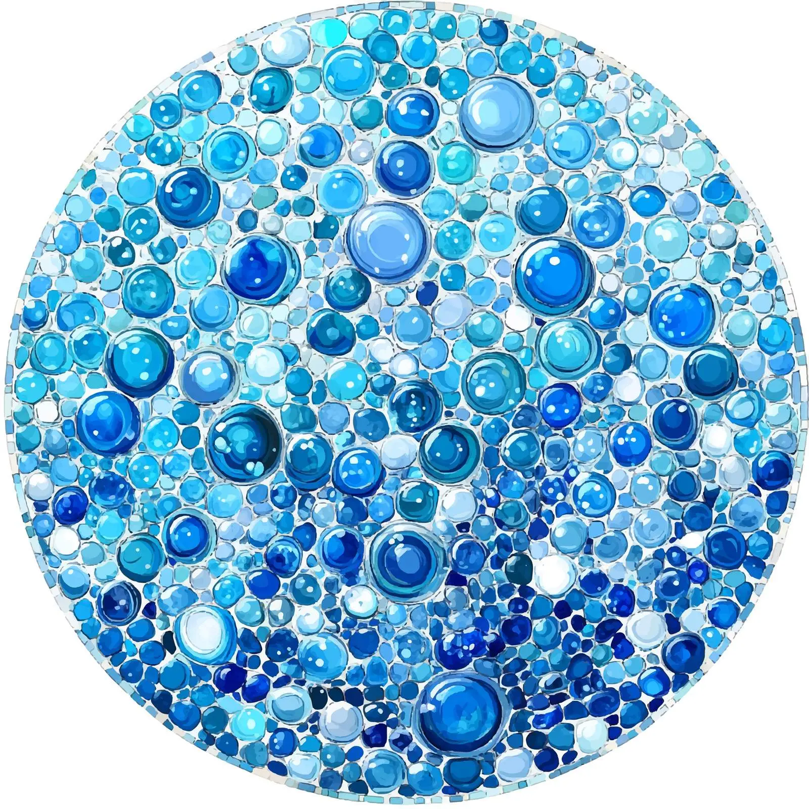 Water Bubbles on Mosaic Background Vector Design — free download from Dotvec