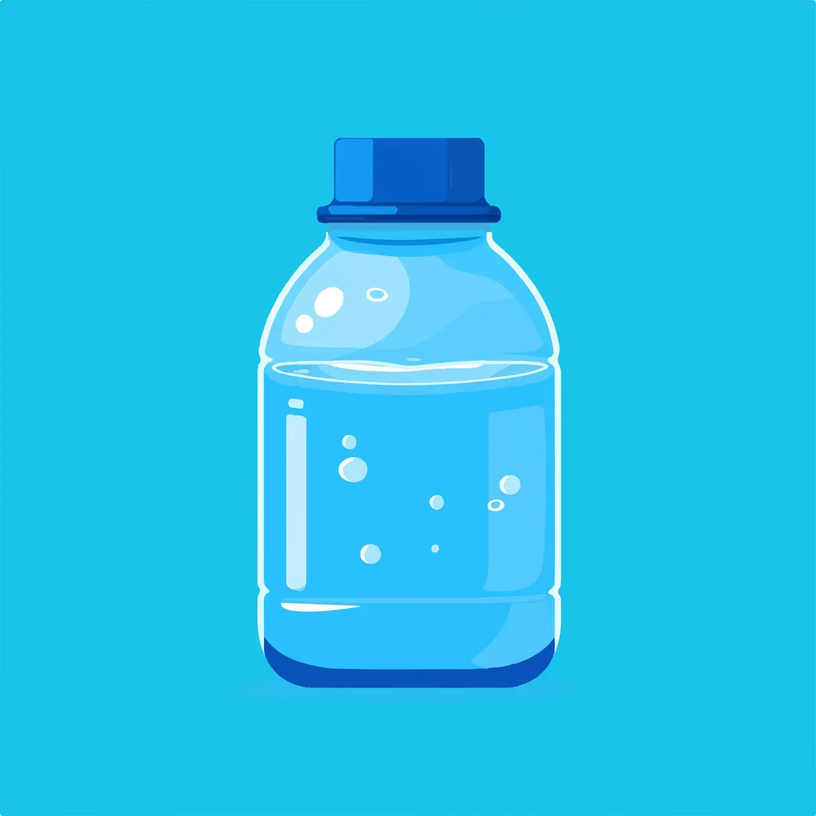 Flat Design Water Gallon Vector Illustration — free download from Dotvec