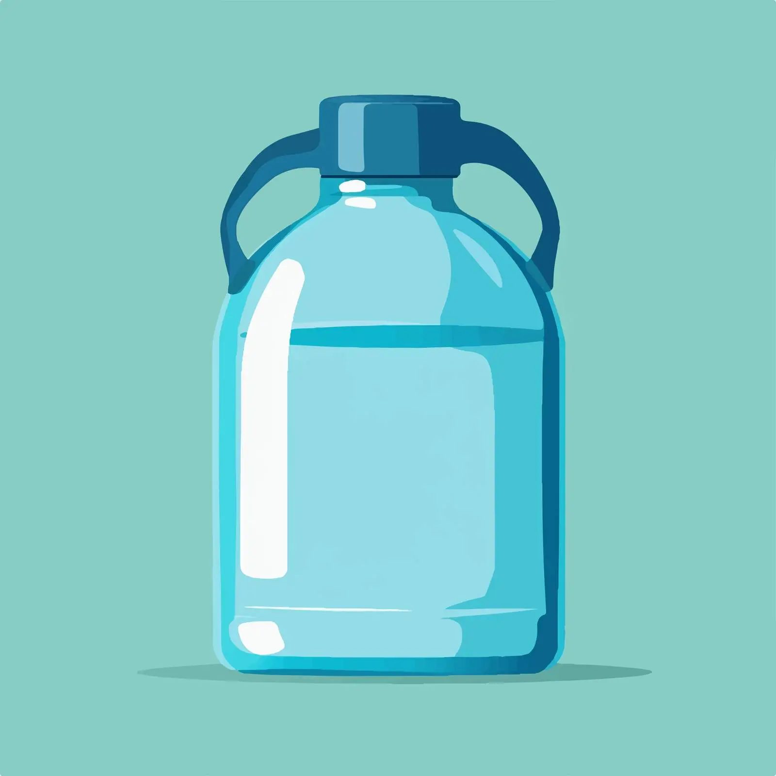 Flat Design Water Gallon Vector Template — free download from Dotvec