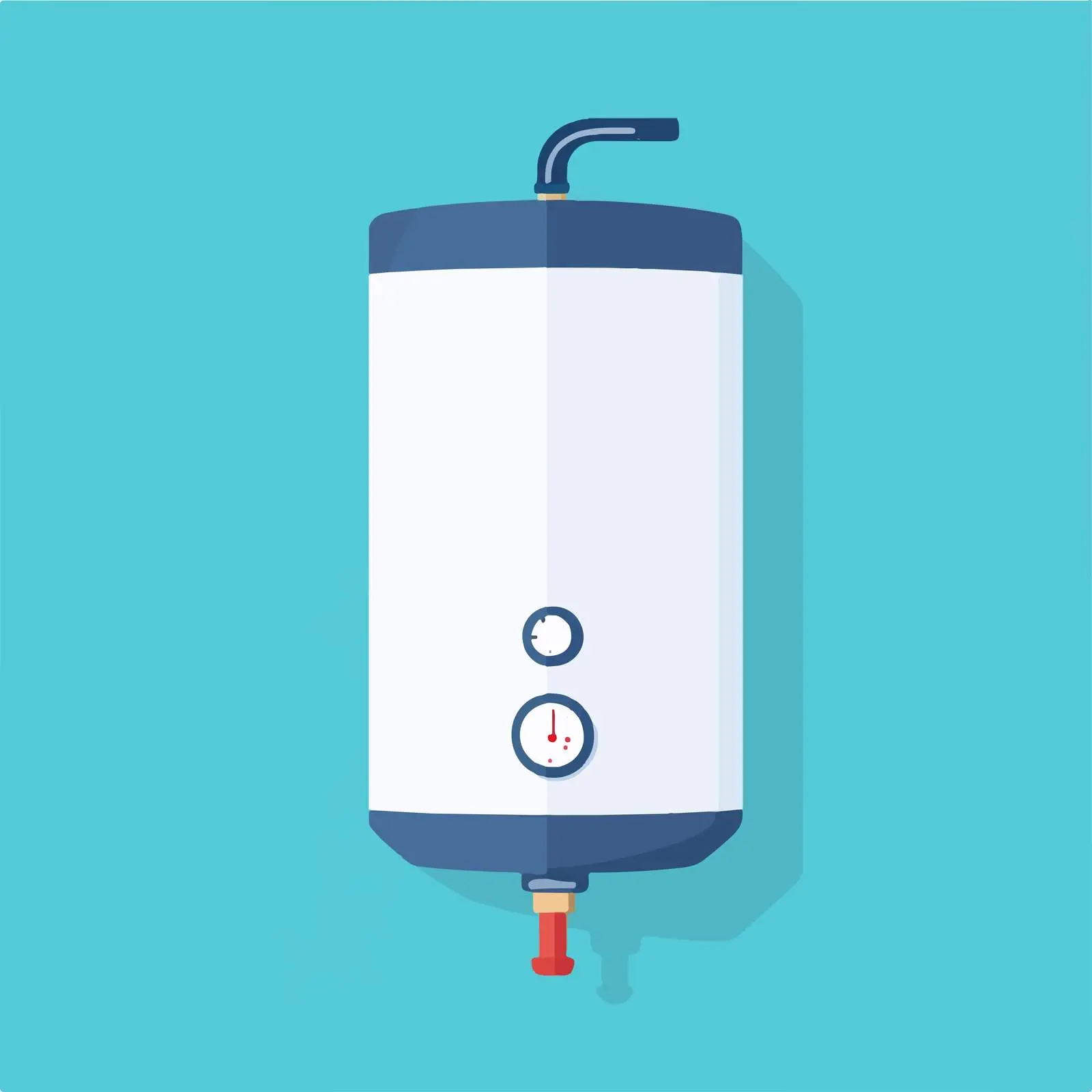 Flat Vector Water Heater Tank Icon Design — free download from Dotvec