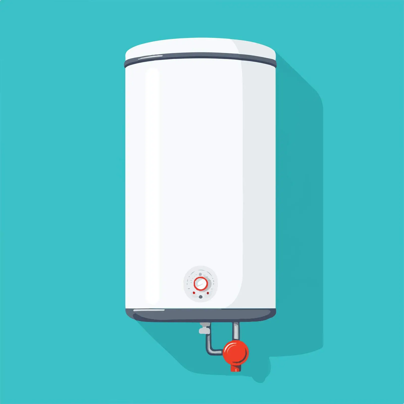 Flat Vector Water Heater Tank Icon Design — free download from Dotvec