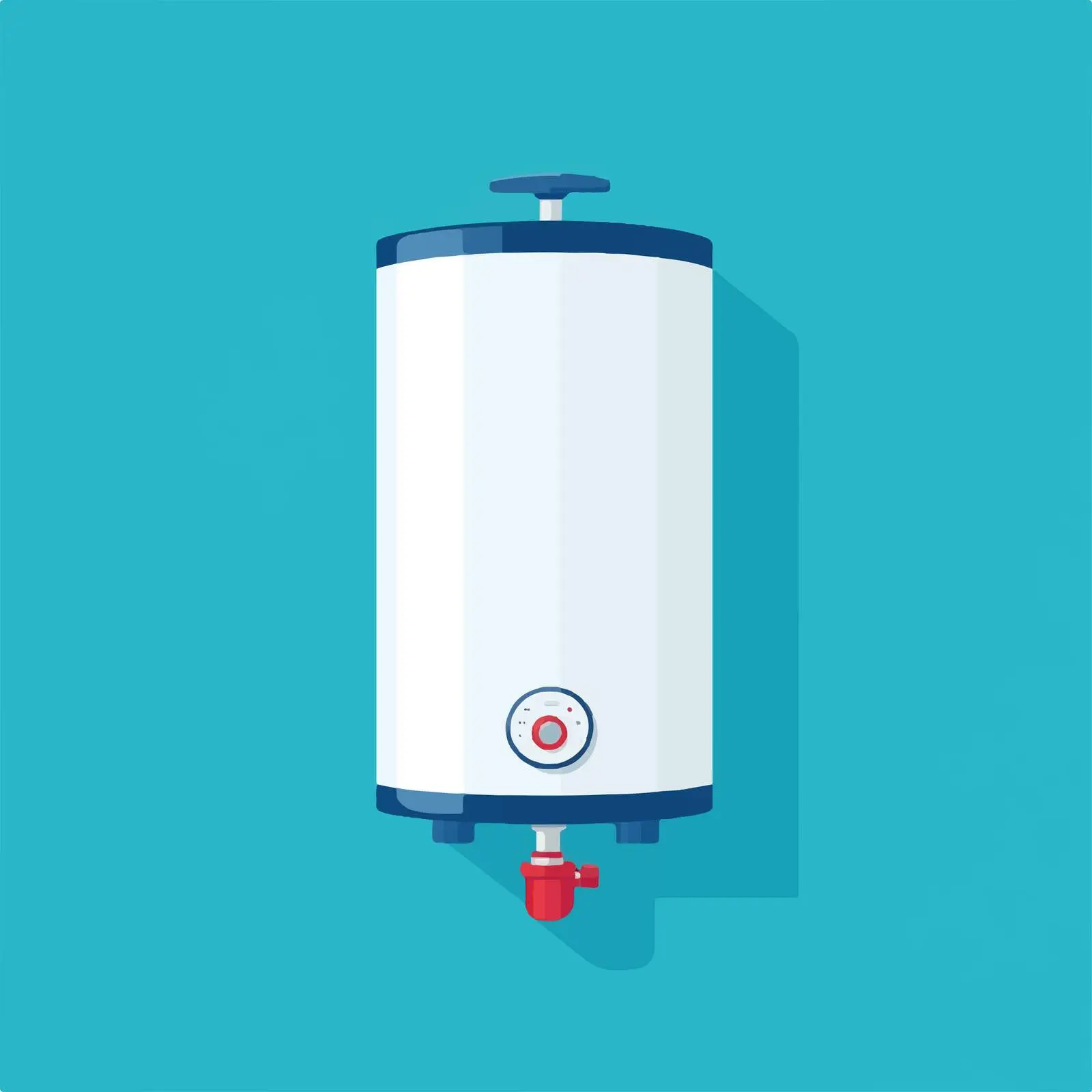 Flat Vector Water Heater Tank Icon Design – free heating image from Dotvec