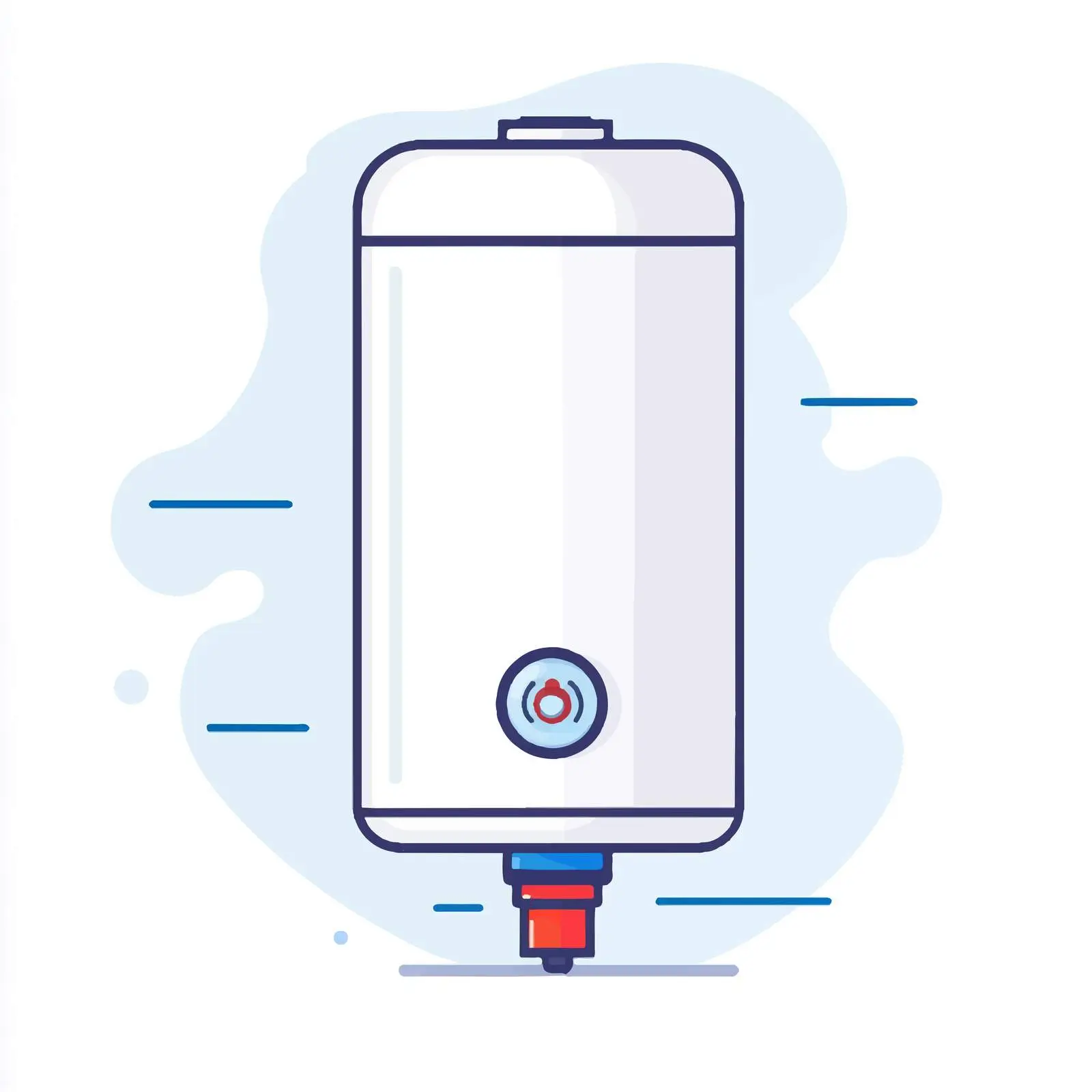 Flat Vector Design of Water Heater Tank Icon — free download from Dotvec