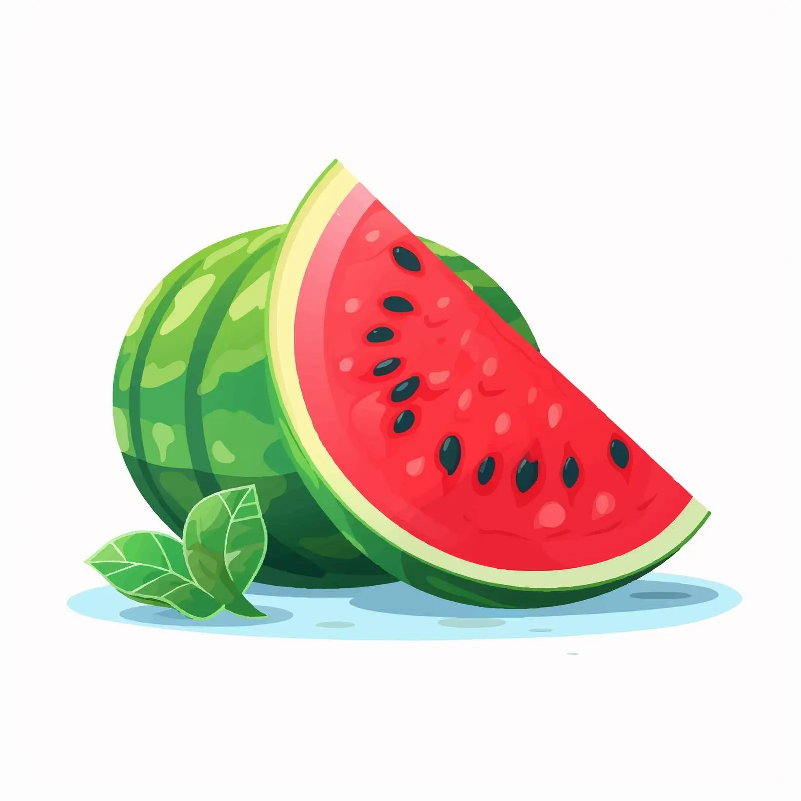 Bright Juicy Watermelon Summer Fruit Concept — free download from Dotvec