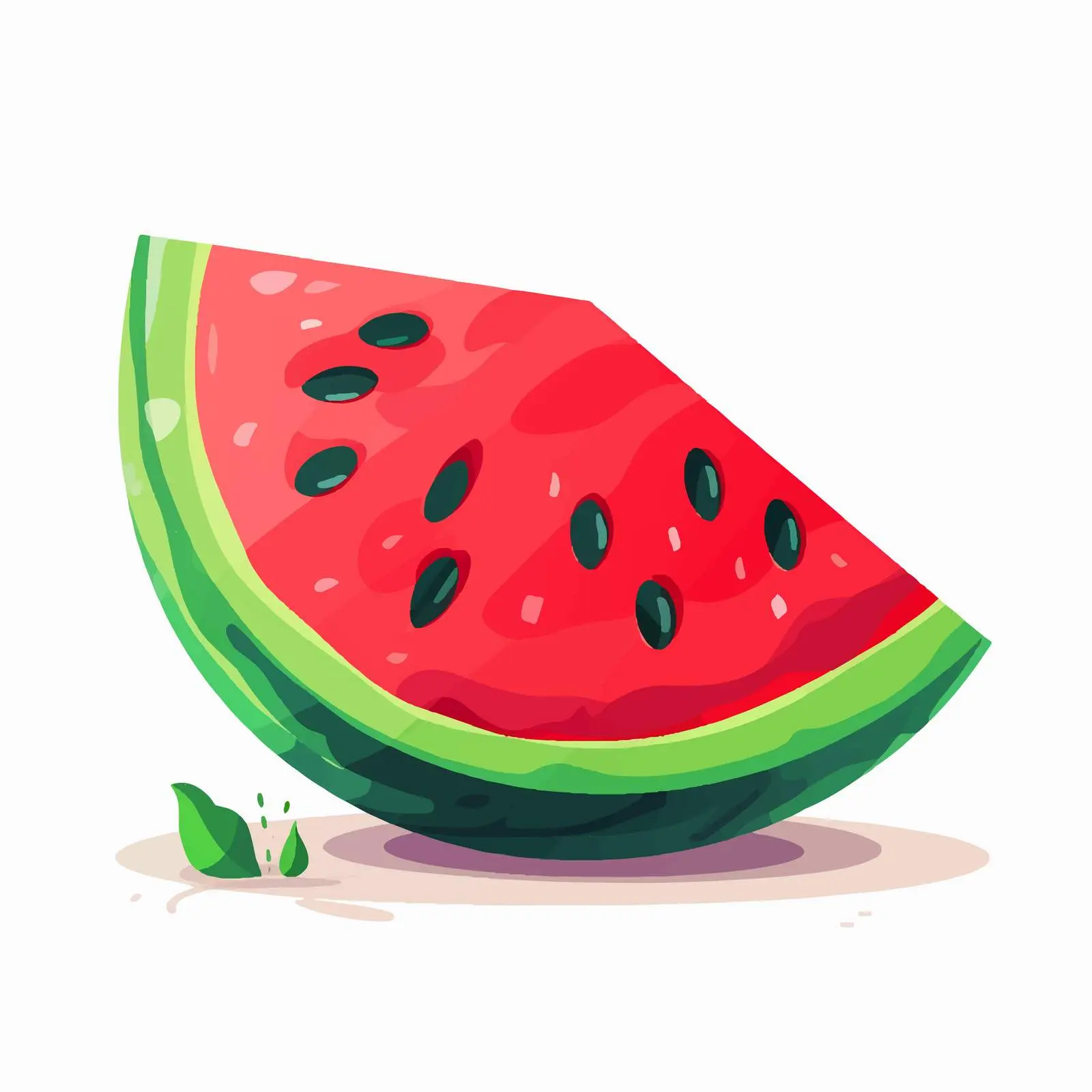 Juicy Watermelon Fruit Summer Vector Illustration — free download from Dotvec