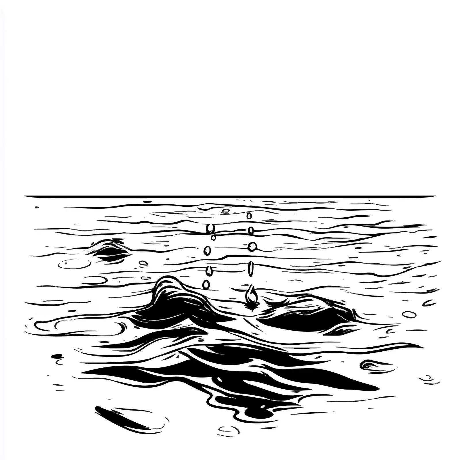 Cartoon Water Puddle Illustration Vector — free download from Dotvec