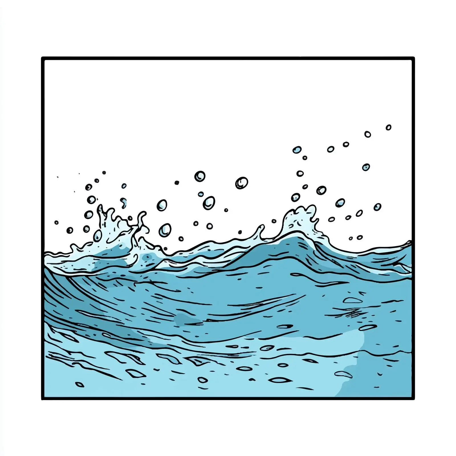 Hand-Drawn Cartoon of Water on Floor — free download from Dotvec