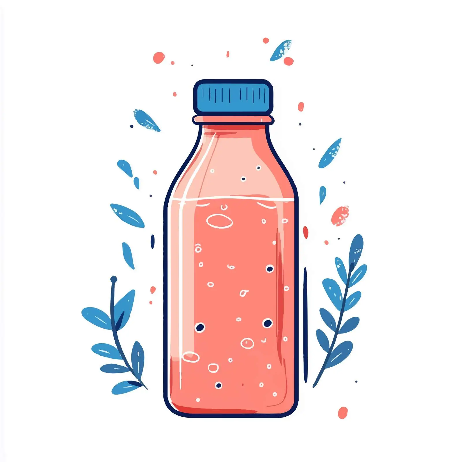 Cartoon Vector of Water Plastic Bottle Illustration — free download from Dotvec
