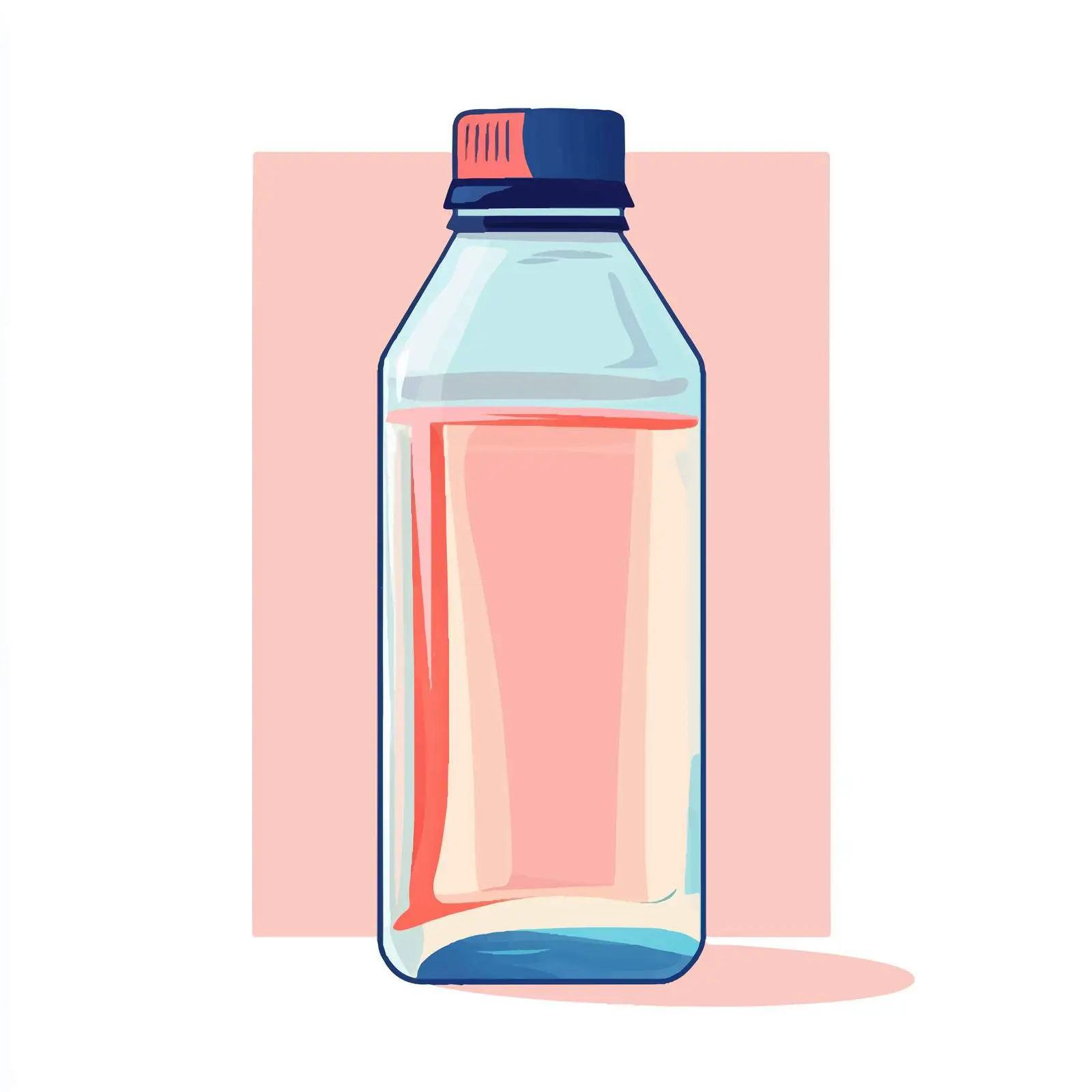 Cartoon Vector of Water Plastic Bottle Illustration — free download from Dotvec