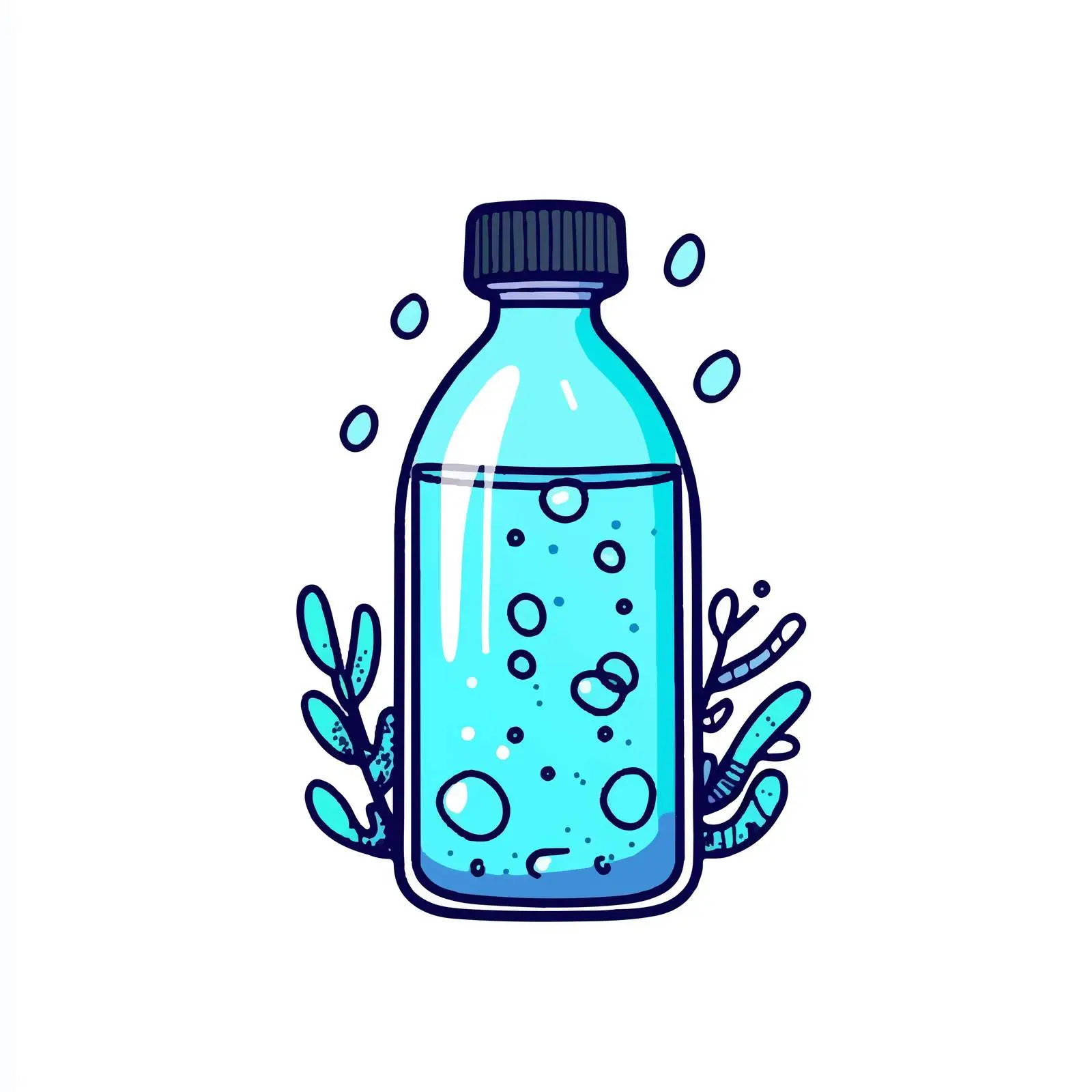 Cartoon Vector of Water Plastic Bottle — free download from Dotvec