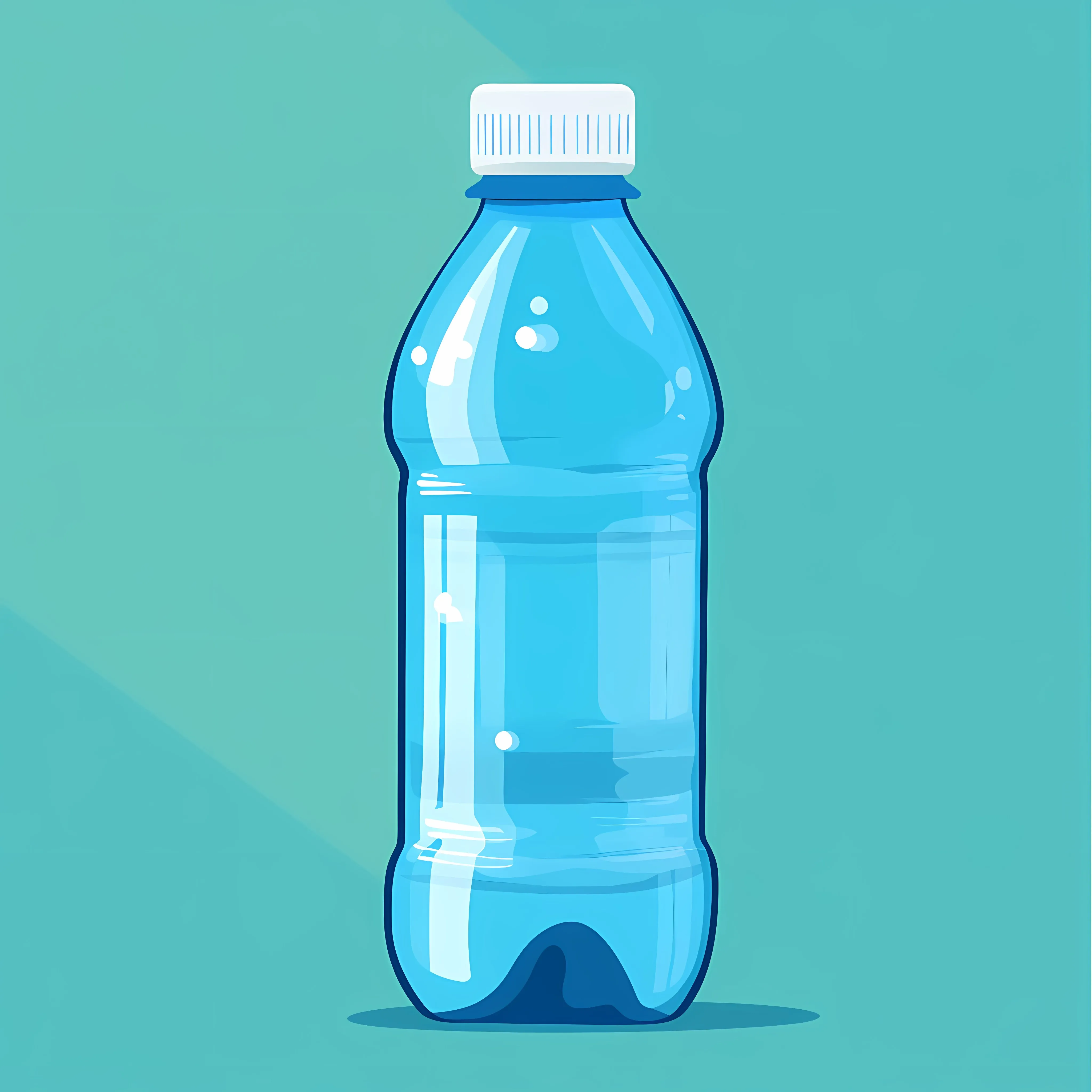 Flat Vector Illustration of Water Plastic Bottle — free download from Dotvec