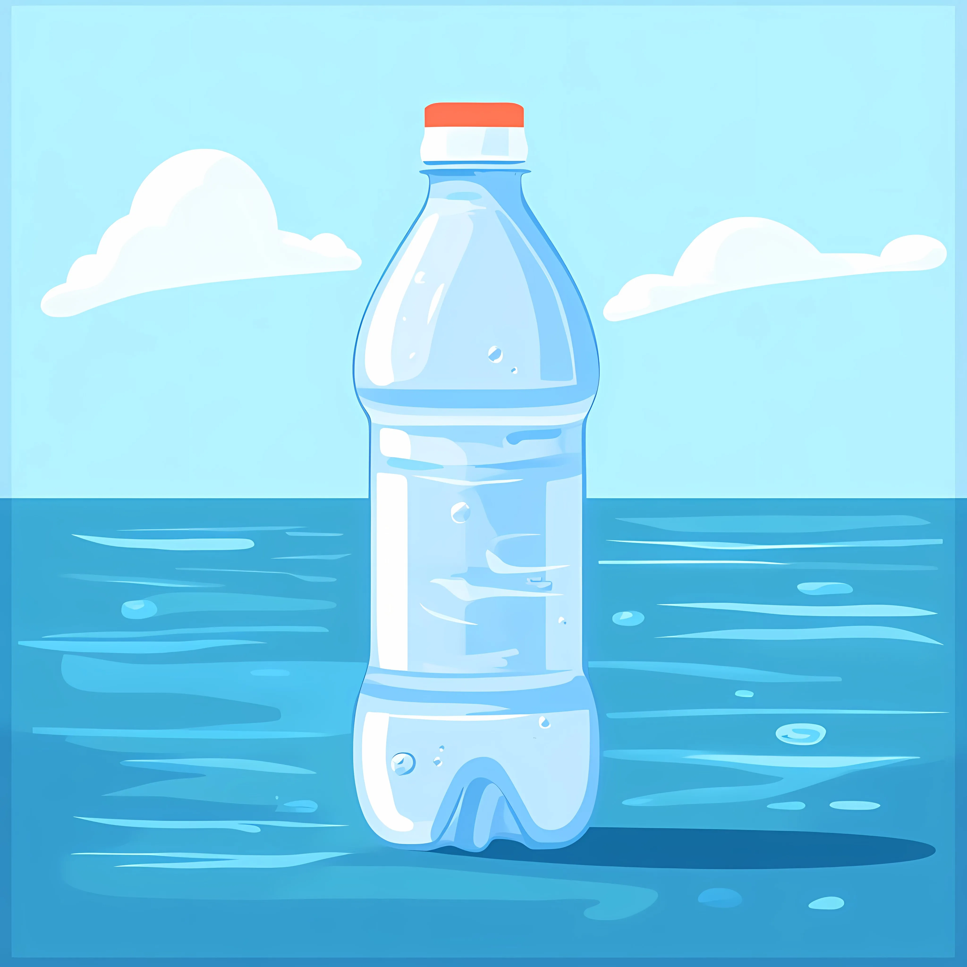 Flat Vector Illustration of Water Plastic Bottle — free download from Dotvec