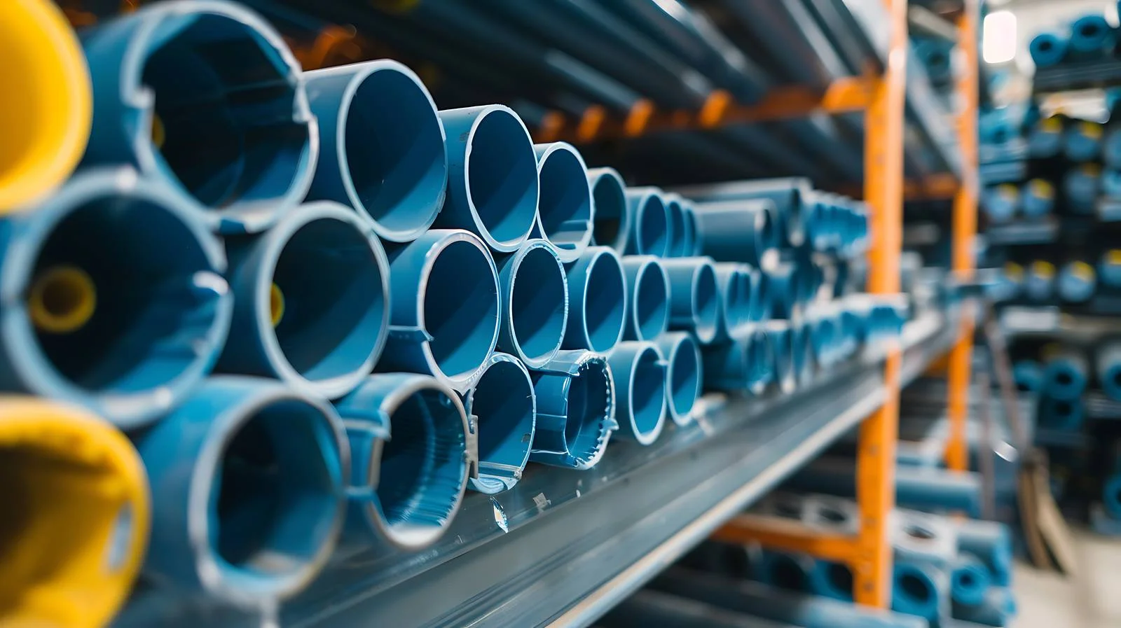 PVC Pipes Display in Building Interior — free download from Dotvec