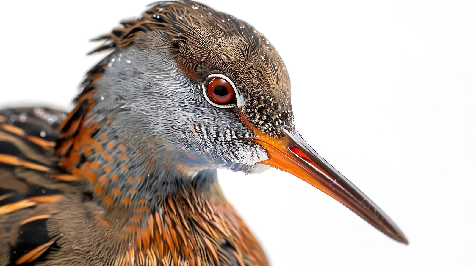 White Water Rail Close-Up Isolated — free download from Dotvec