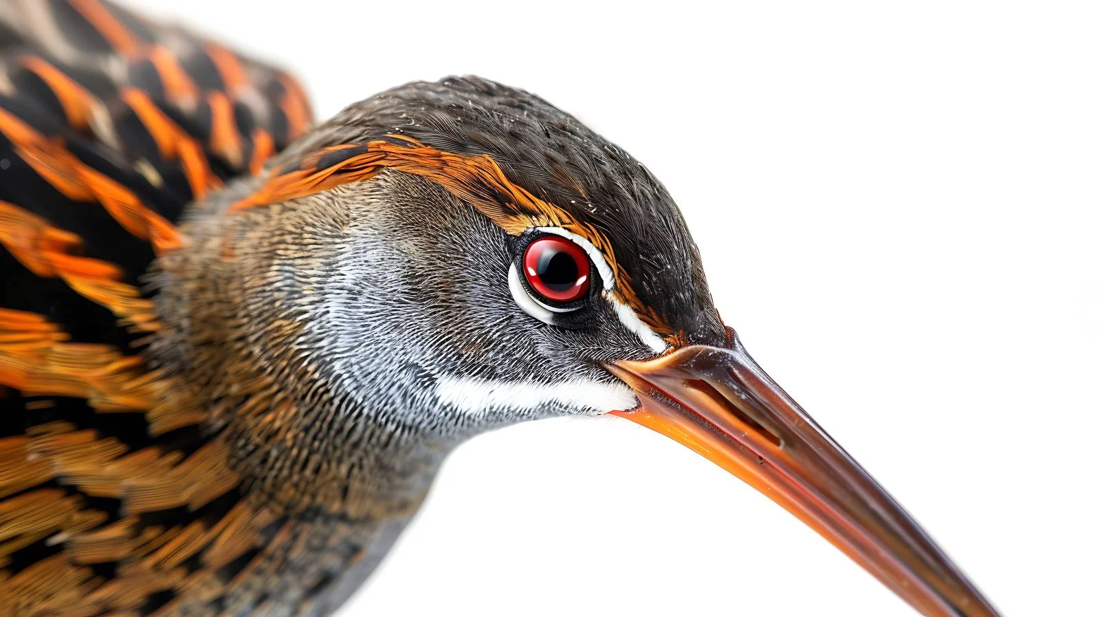 White Water Rail Close-Up Isolated — free download from Dotvec