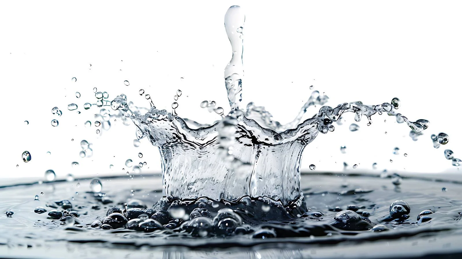 Urban Fountain Close-up Water Splashes Isolated — free download from Dotvec