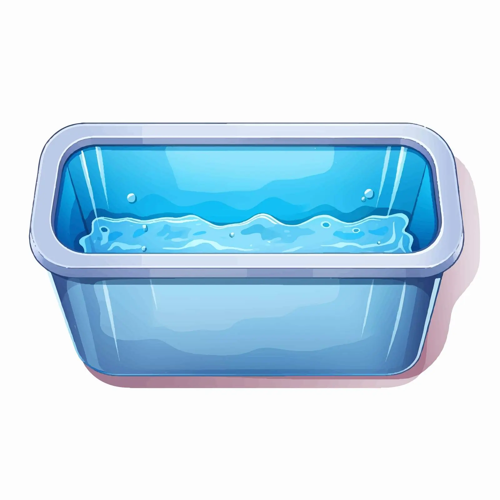 Water Tub Vector Illustration on White Background — free download from Dotvec