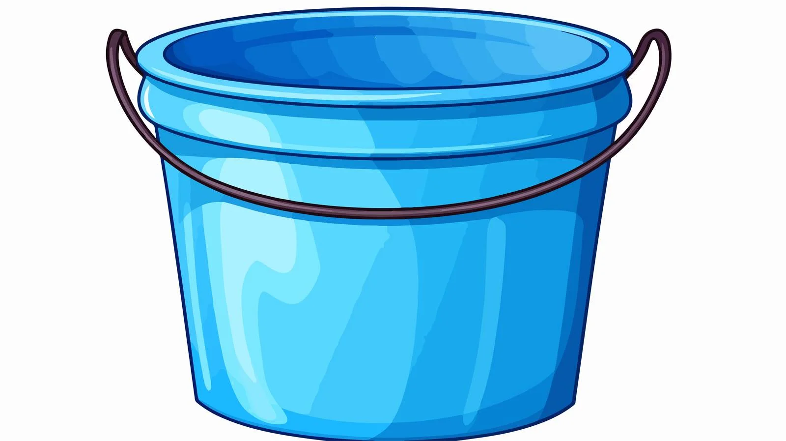 Water Bucket Cartoon Vector Illustration — free download from Dotvec