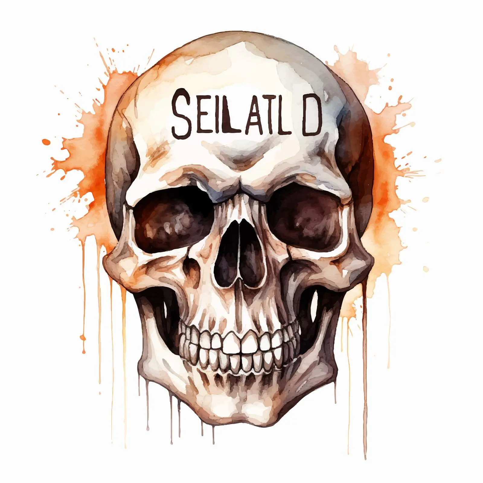 Watercolor Skull Black Friday Sale Banner – free friday image from Dotvec