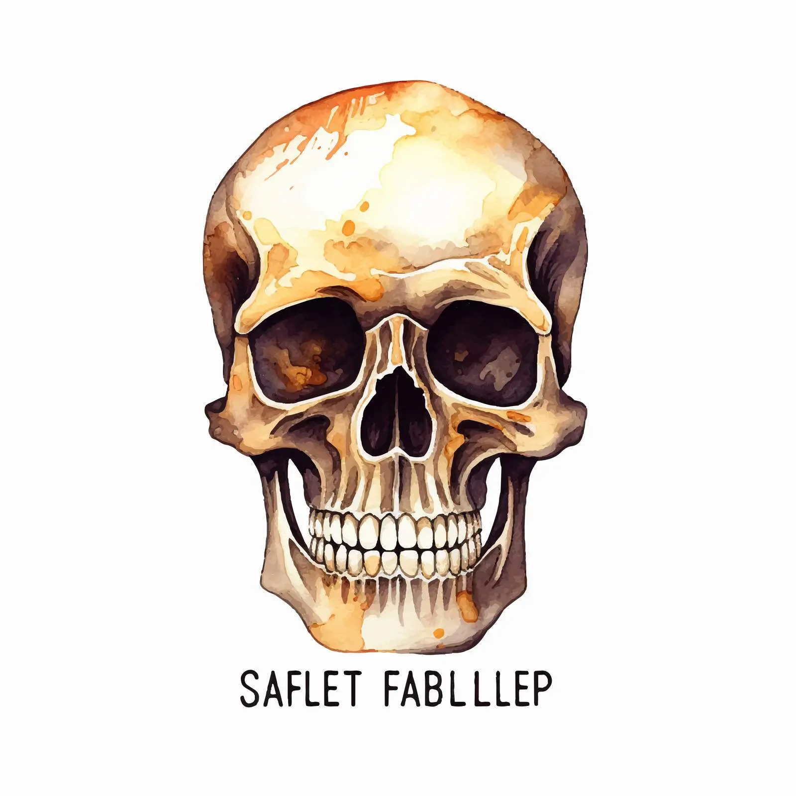 Watercolor Skull Black Friday Sale Banner — free download from Dotvec