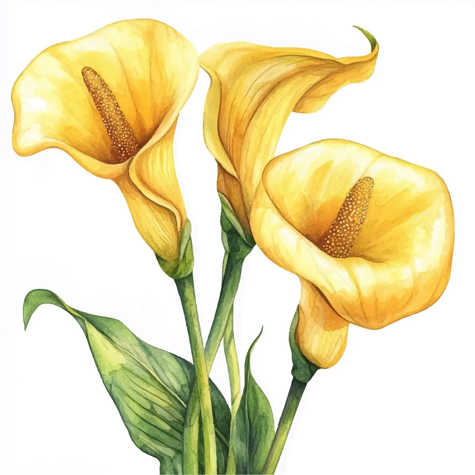 Watercolor Calla Lily Bridal Shower Invitation — free download from Dotvec