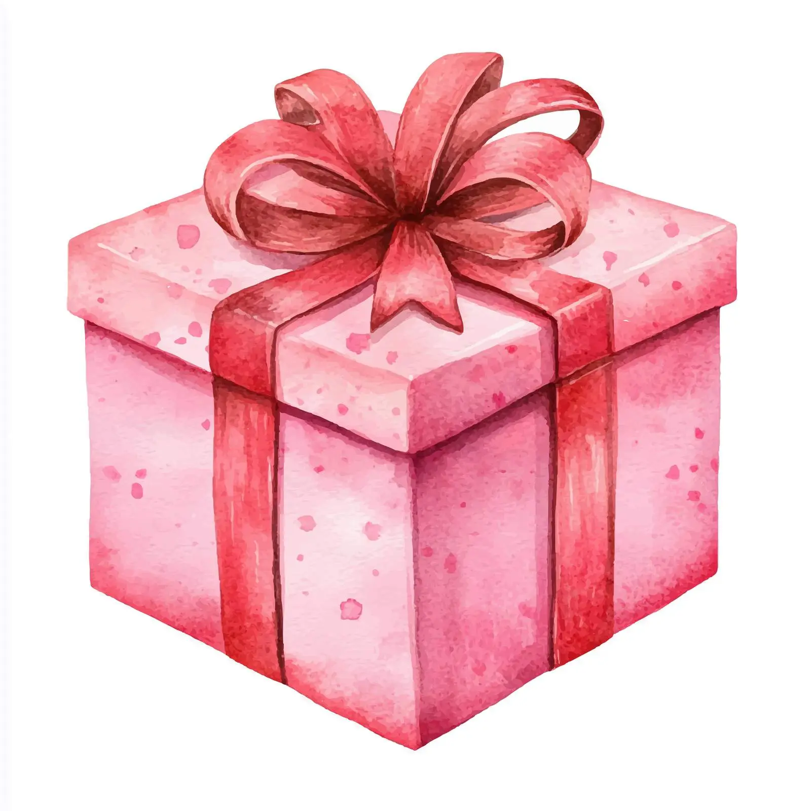 Watercolor Christmas Gift Box Holiday Elements — free download from Dotvec