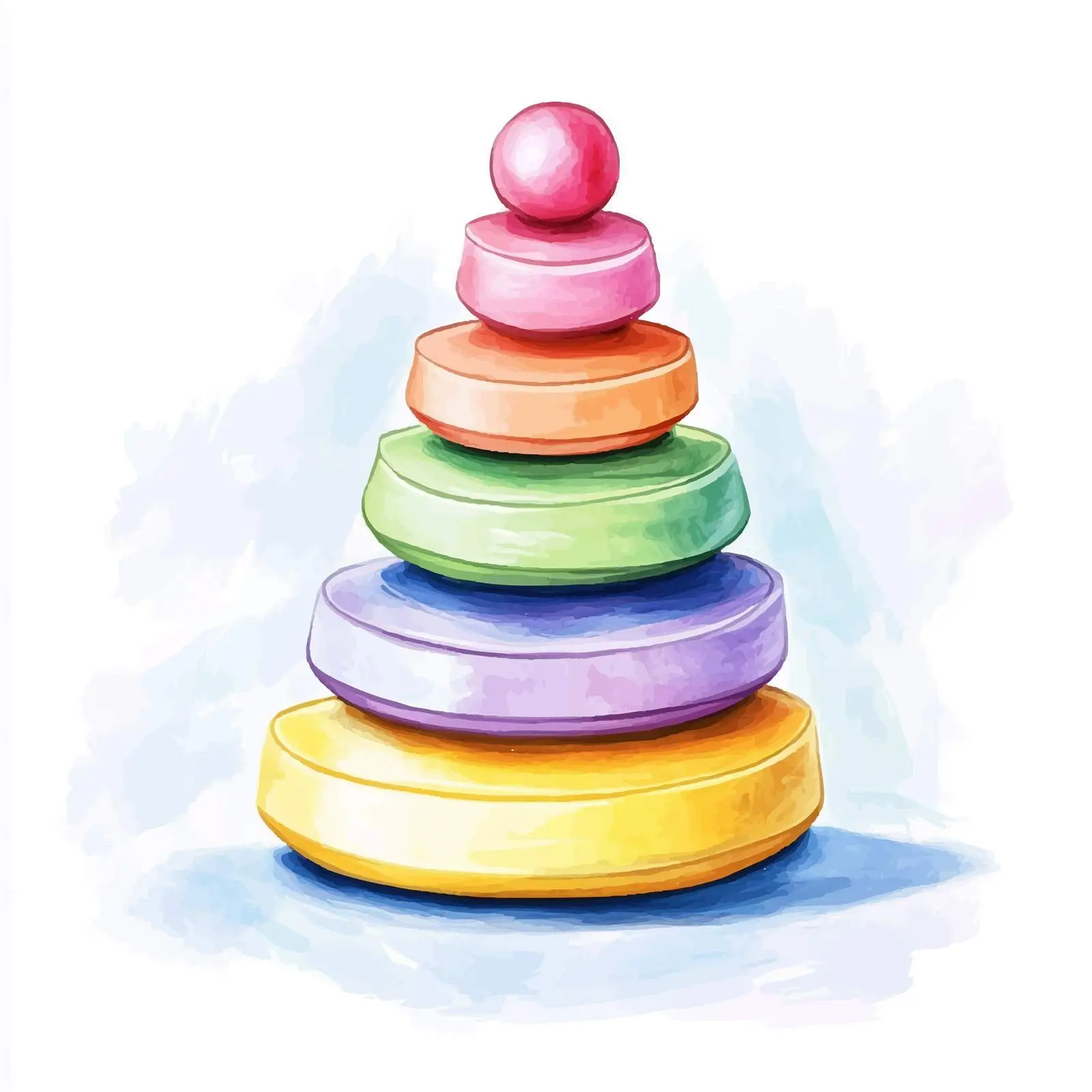 Colorful Hand-Drawn Watercolor Guidecraft Vectors — free download from Dotvec