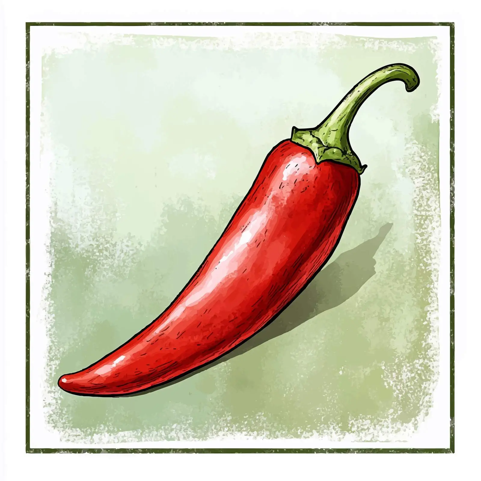 Colorful Hand-Drawn Chili Pepper Watercolor Vector – free chili pepper image from Dotvec