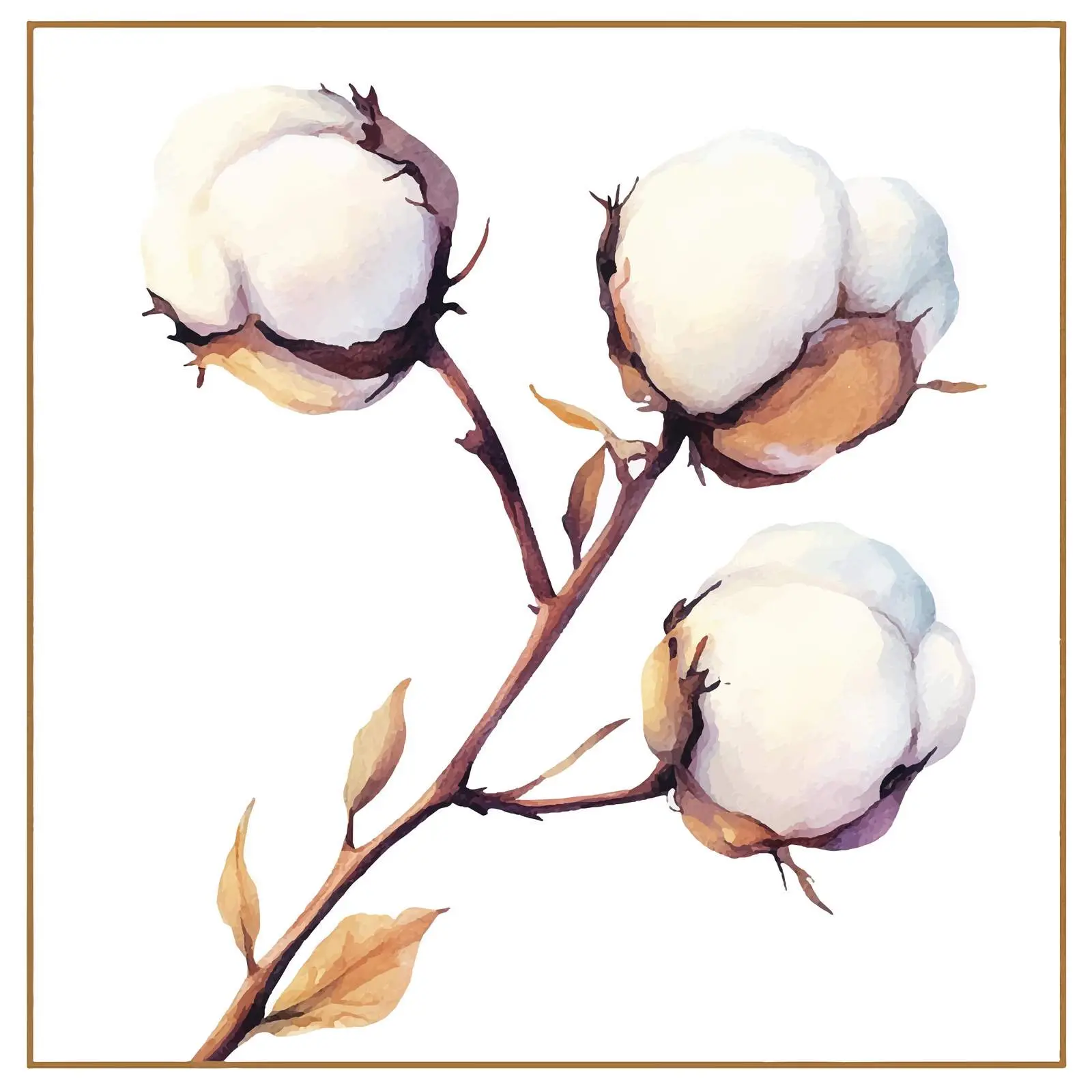 Colorful Hand-Drawn Watercolor Cotton Bud Sketch — free download from Dotvec