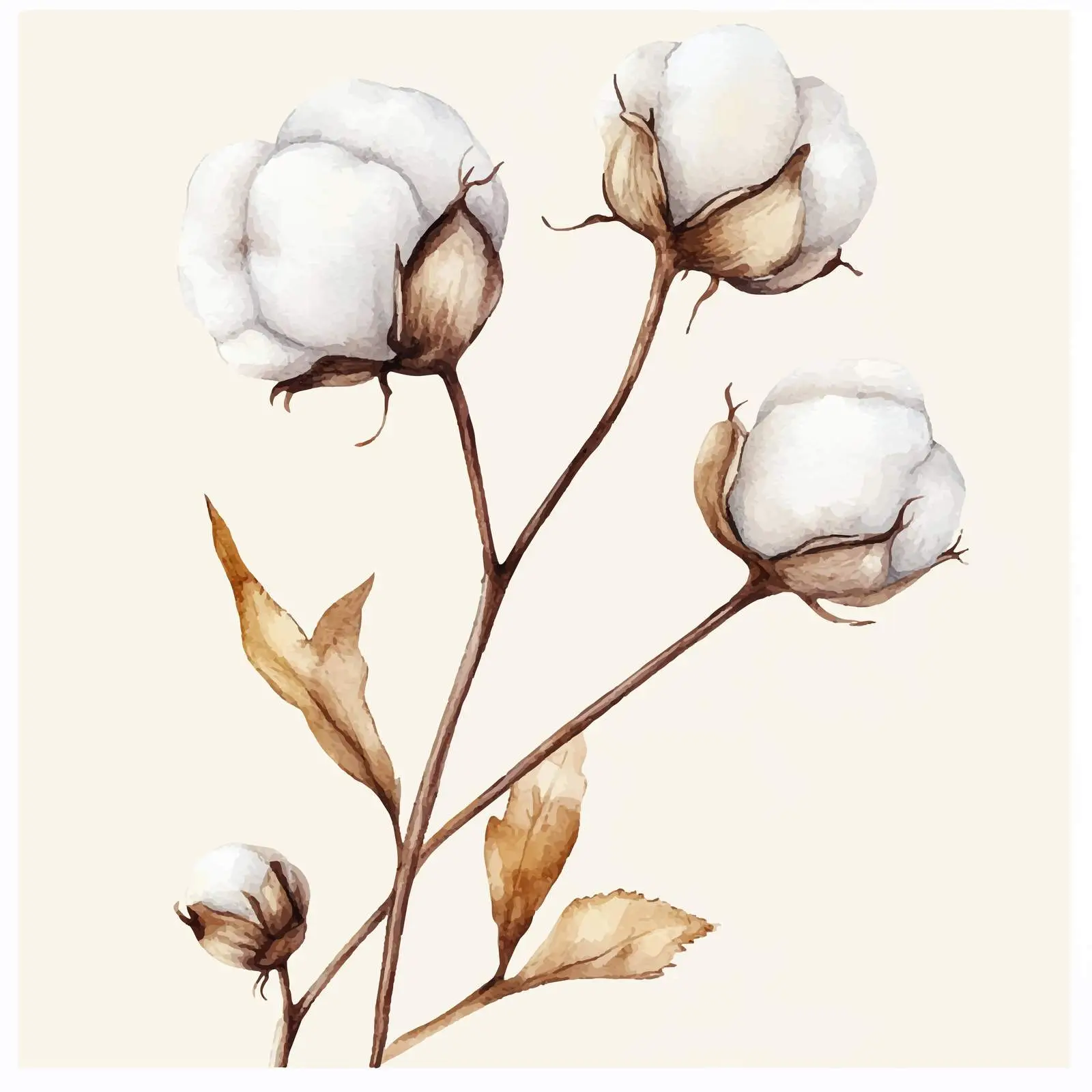 Colorful Hand-drawn Cotton Buds Watercolor Sketch — free download from Dotvec