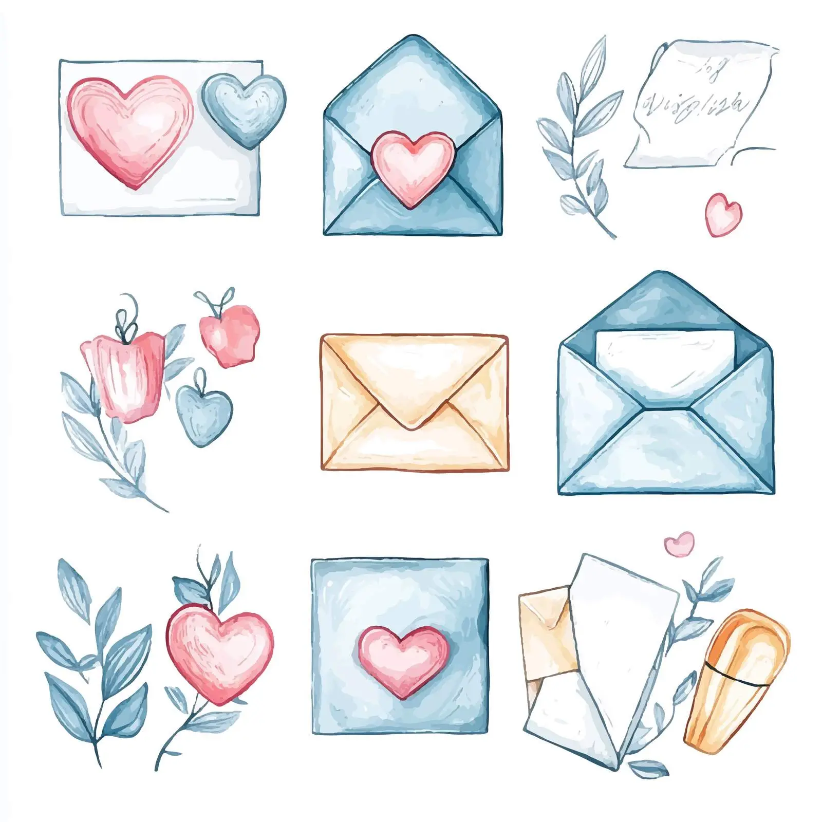 Colorful Hand-drawn Watercolor Invitation Cards — free download from Dotvec