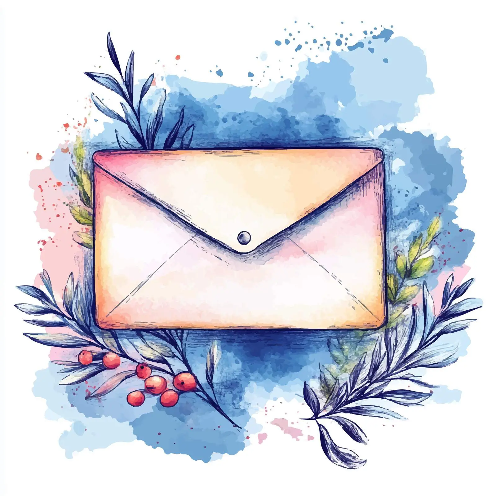 Colorful Hand-Drawn Watercolor Invitation Cards — free download from Dotvec