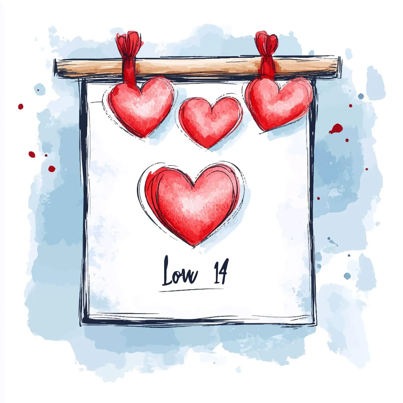 Colorful Hand-Drawn Watercolor Calendar Artwork — free download from Dotvec