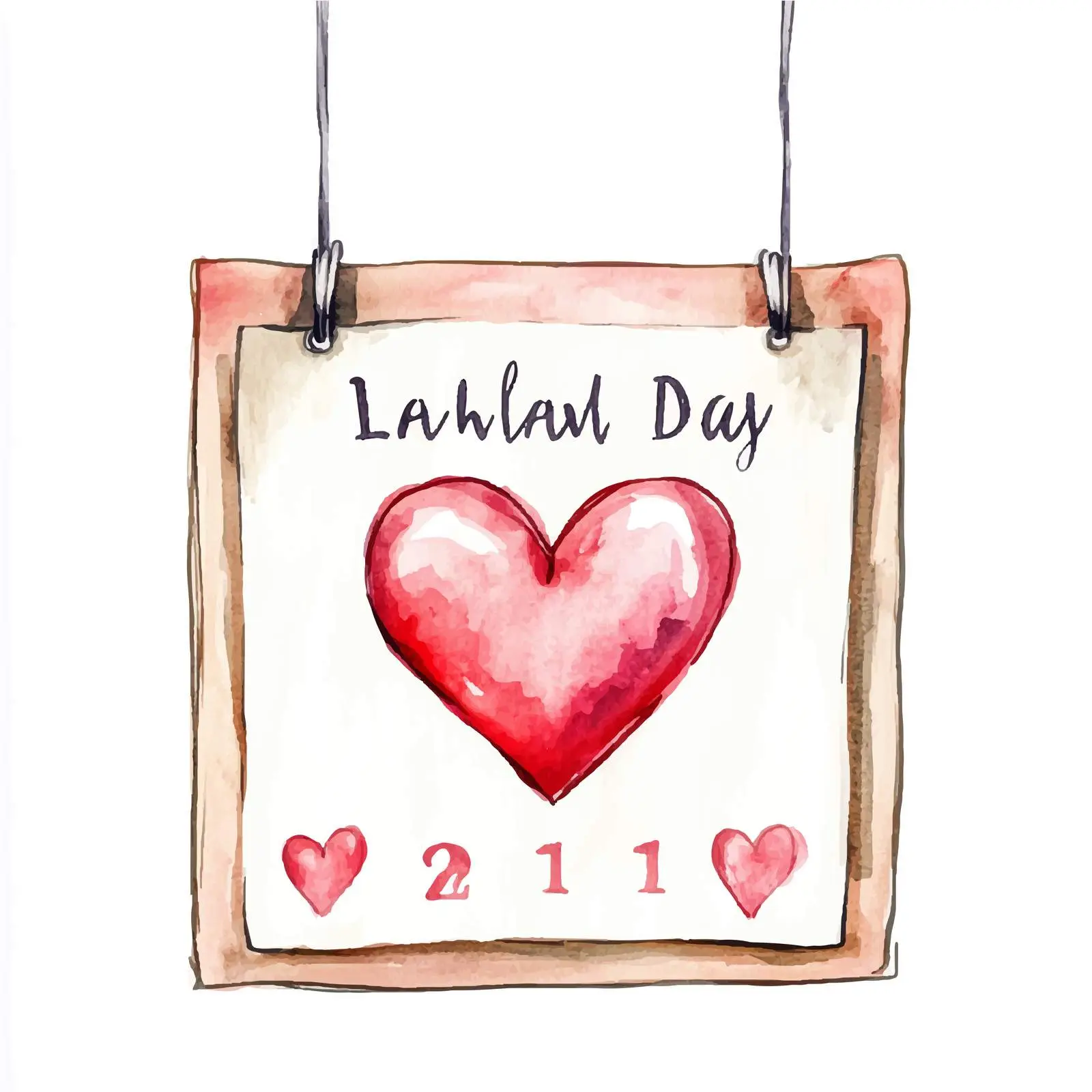 Colorful Hand-Drawn Watercolor Wall Calendar Sketch — free download from Dotvec