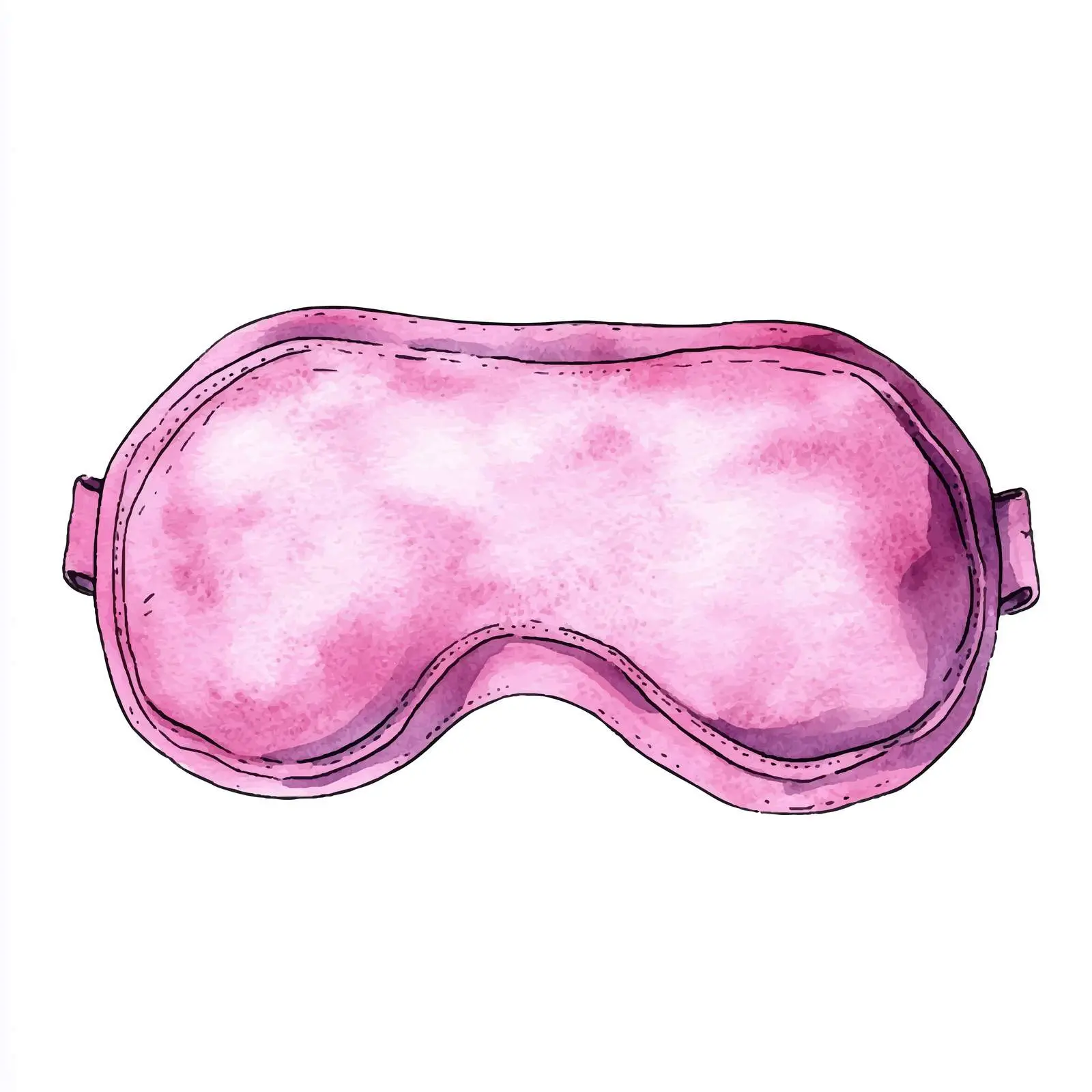 Hand Drawn Watercolor Nighttime Pink Eye Vector — free download from Dotvec