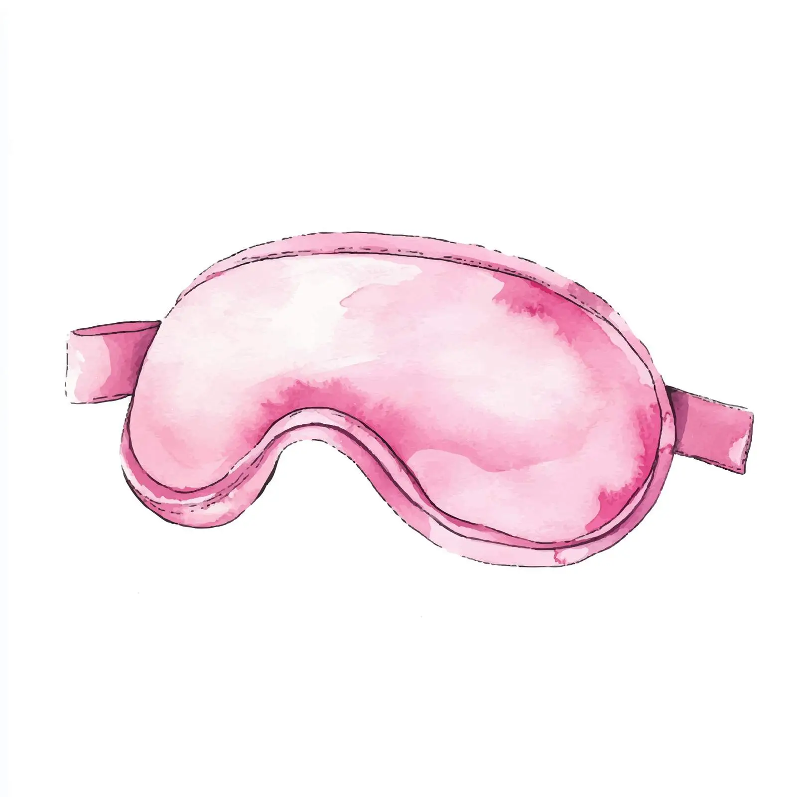 Colorful Hand-Drawn Nighttime Pink Eye Sketch — free download from Dotvec