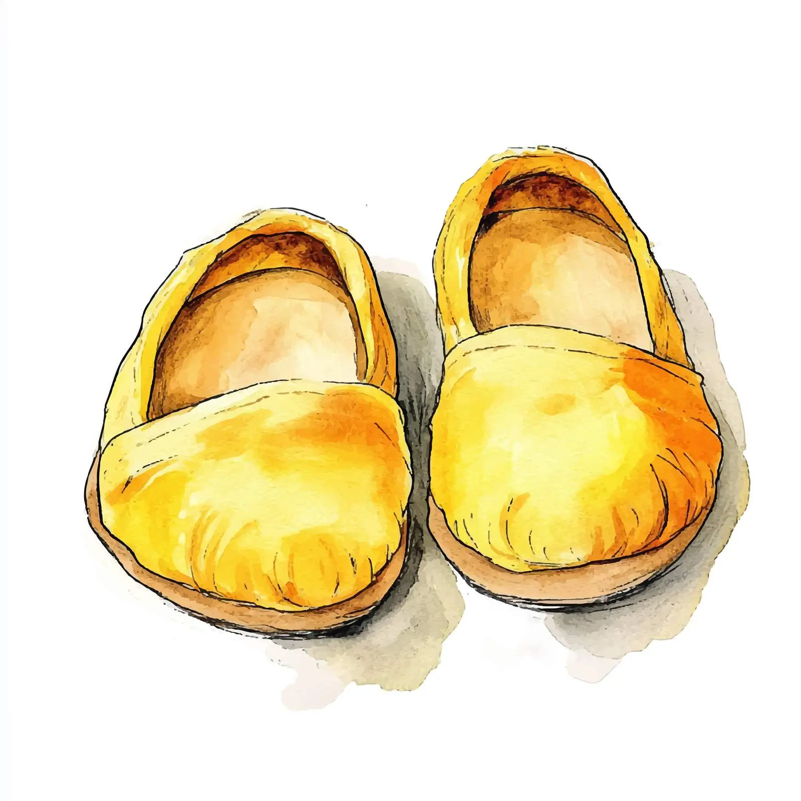 Hand Drawn Yellow Sleeping Sloth Watercolor Illustration — free download from Dotvec