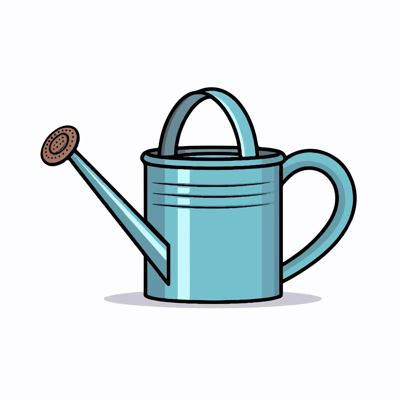 Cartoon Watering Can Vector Illustration — free download from Dotvec