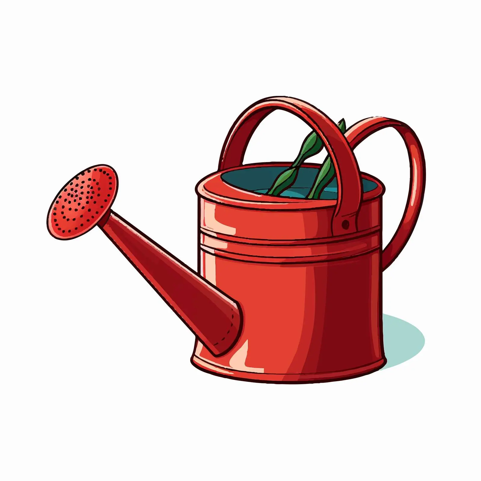 Cartoon Watering Can Vector Illustration — free download from Dotvec