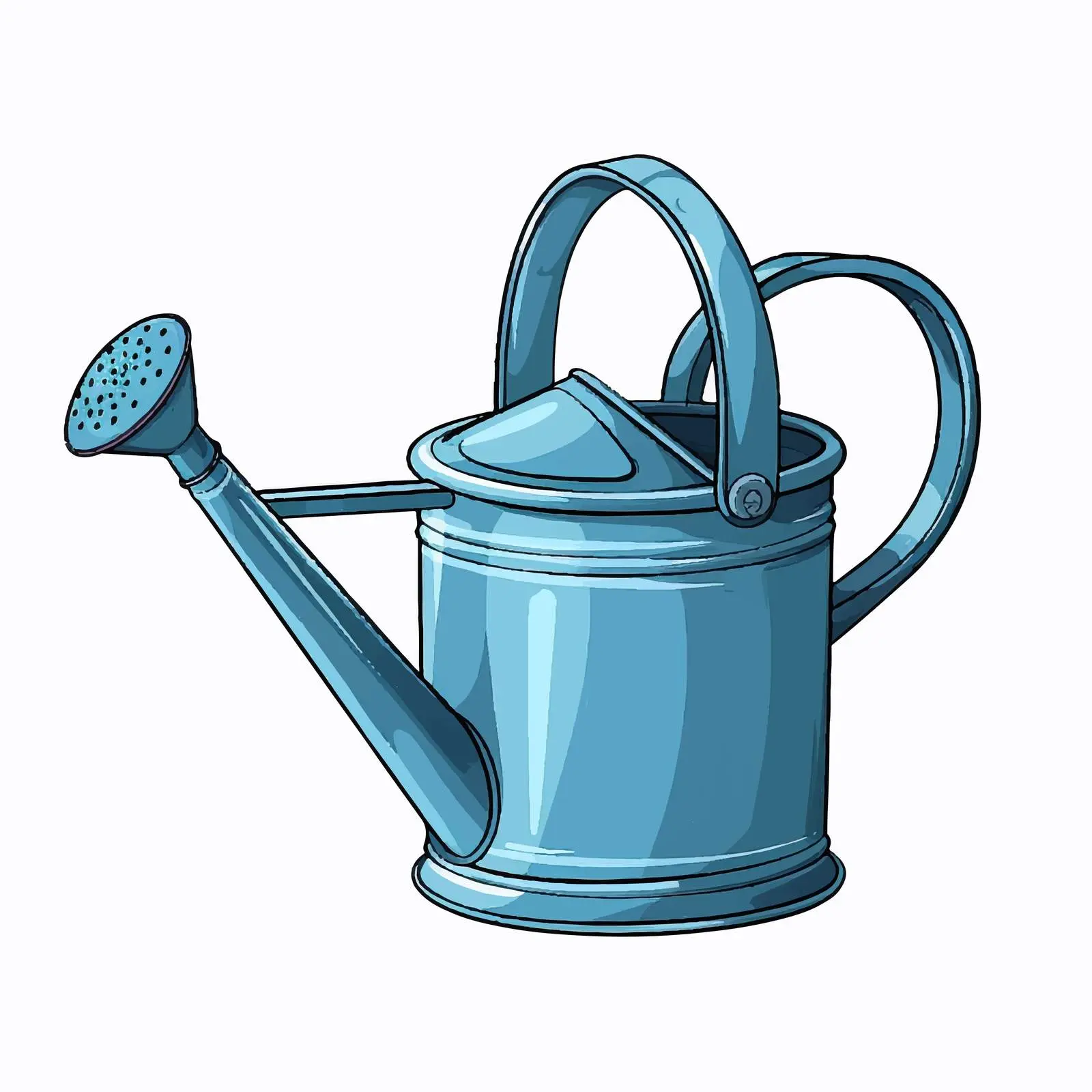 Cartoon Watering Can Vector Illustration — free download from Dotvec