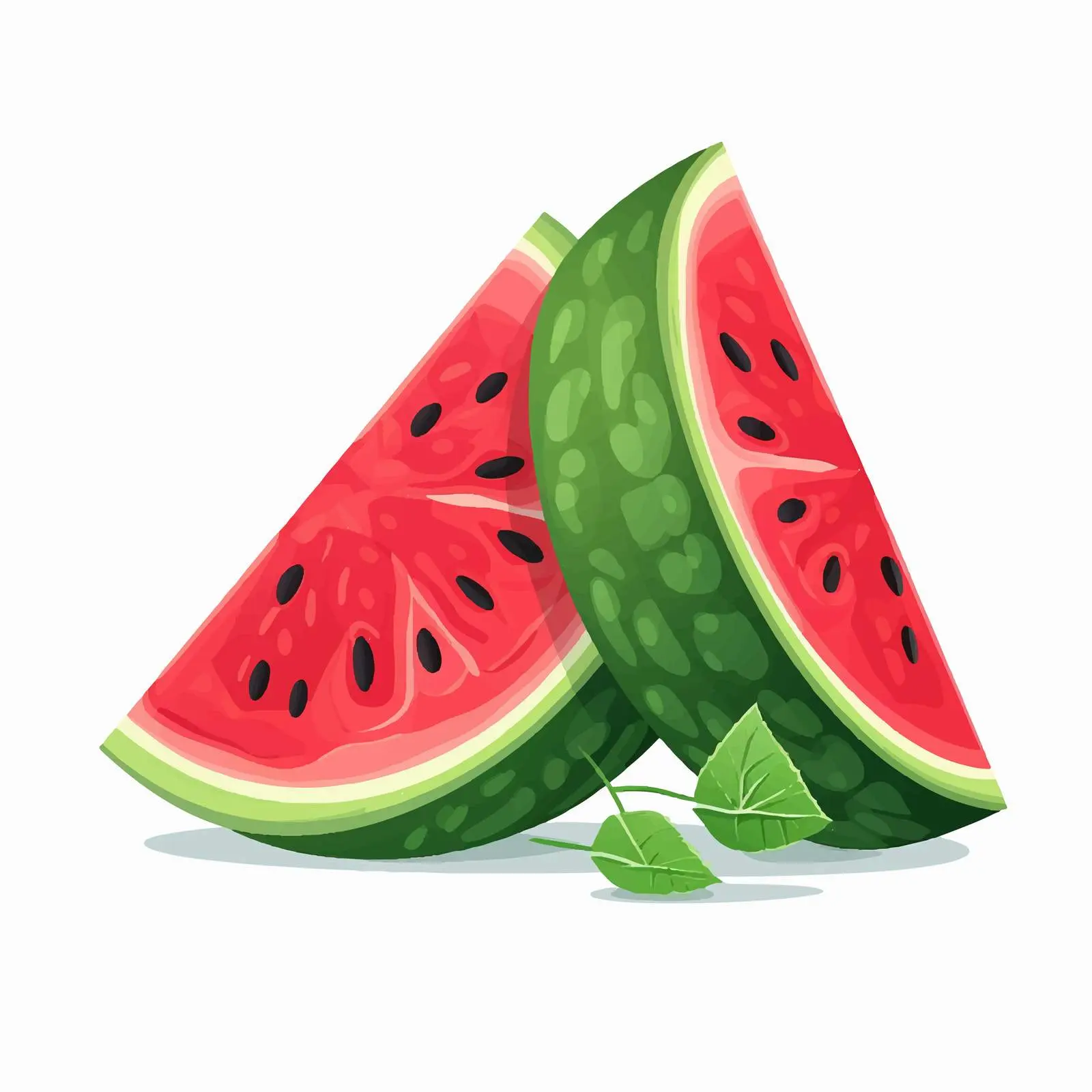 Isolated Watermelon Line Vector Illustration on White Background — free download from Dotvec