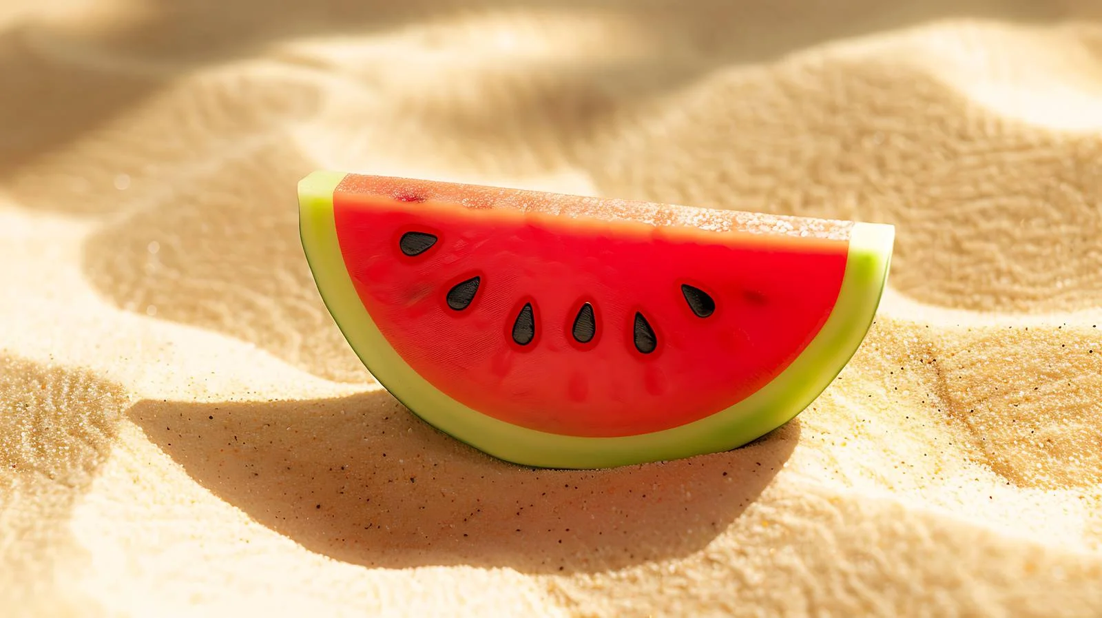 Beach Toy Watermelon on Sand — free download from Dotvec