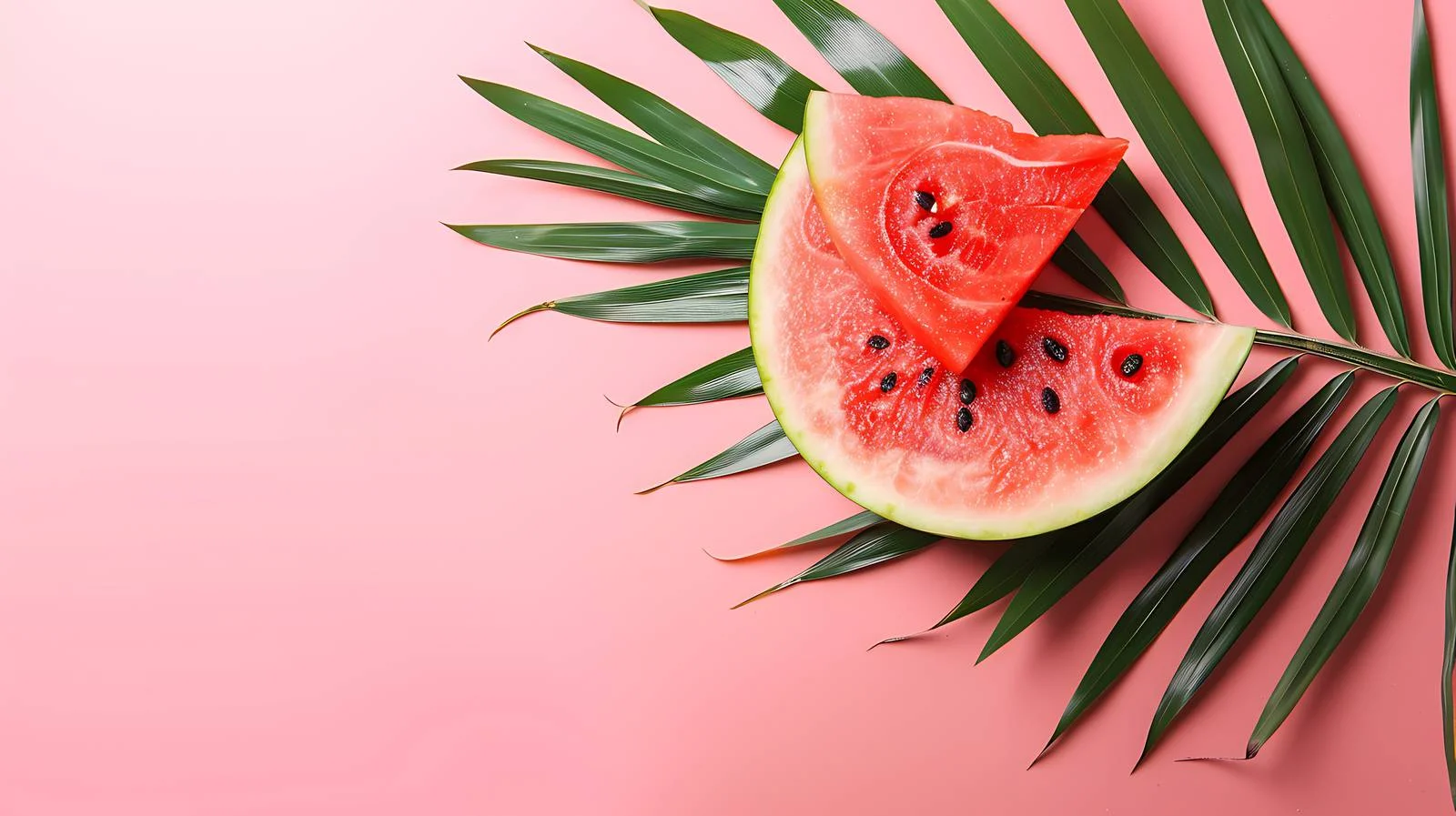 Tropical Watermelon on Pink Background — free download from Dotvec