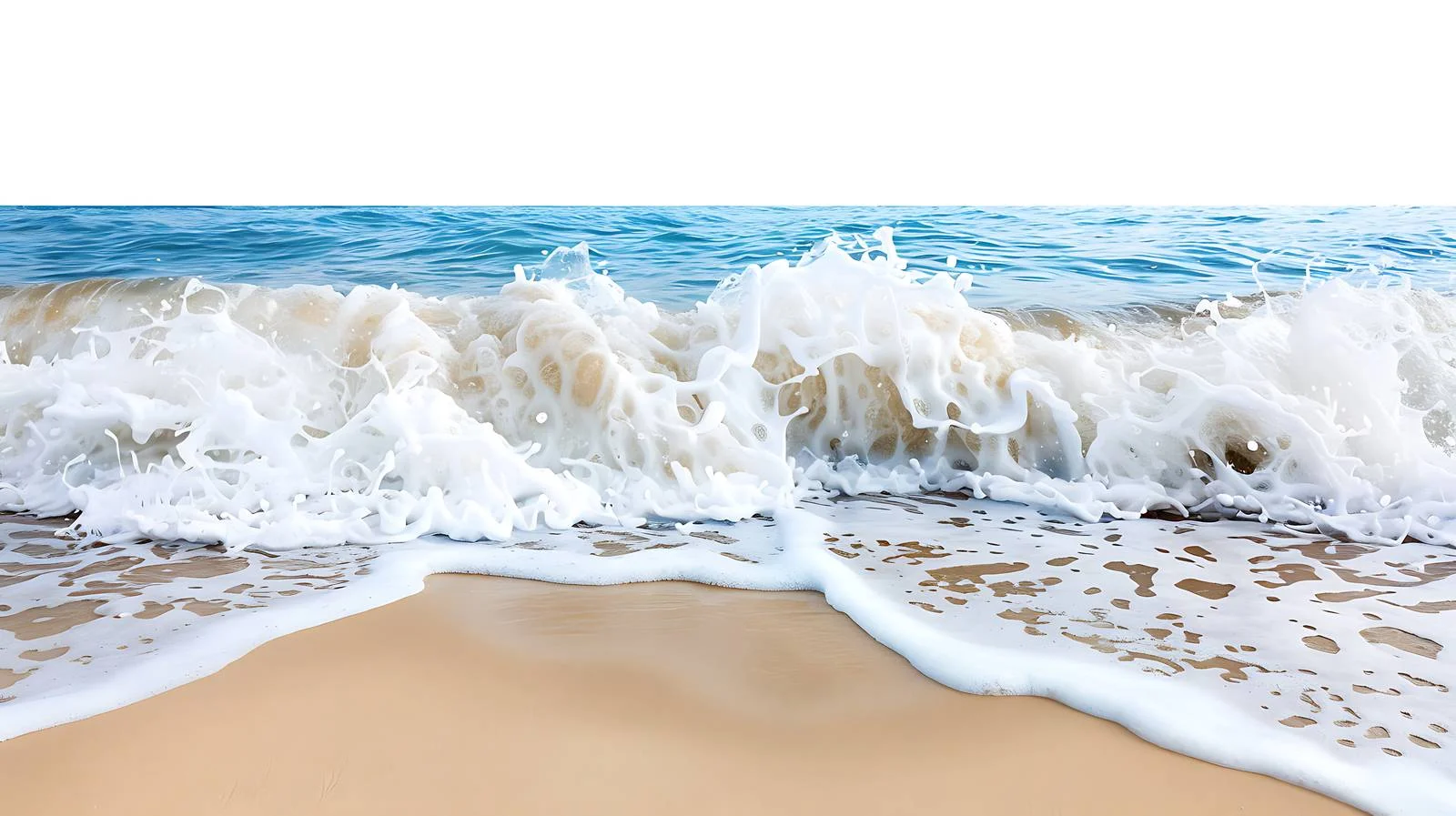 Tranquil Wave on Sandy Beach — free download from Dotvec