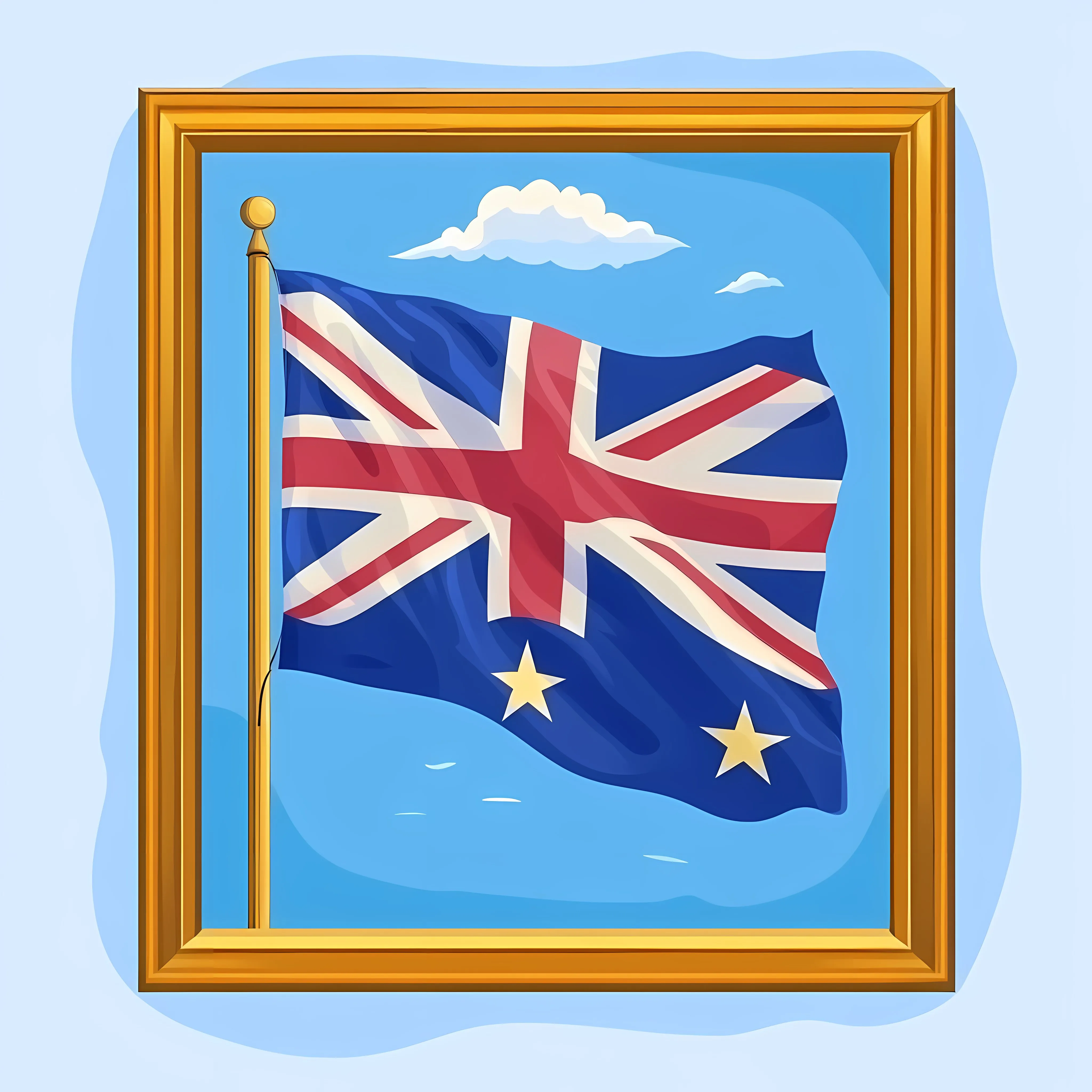 Waving Australia Flag Flat Vector Illustration — free download from Dotvec
