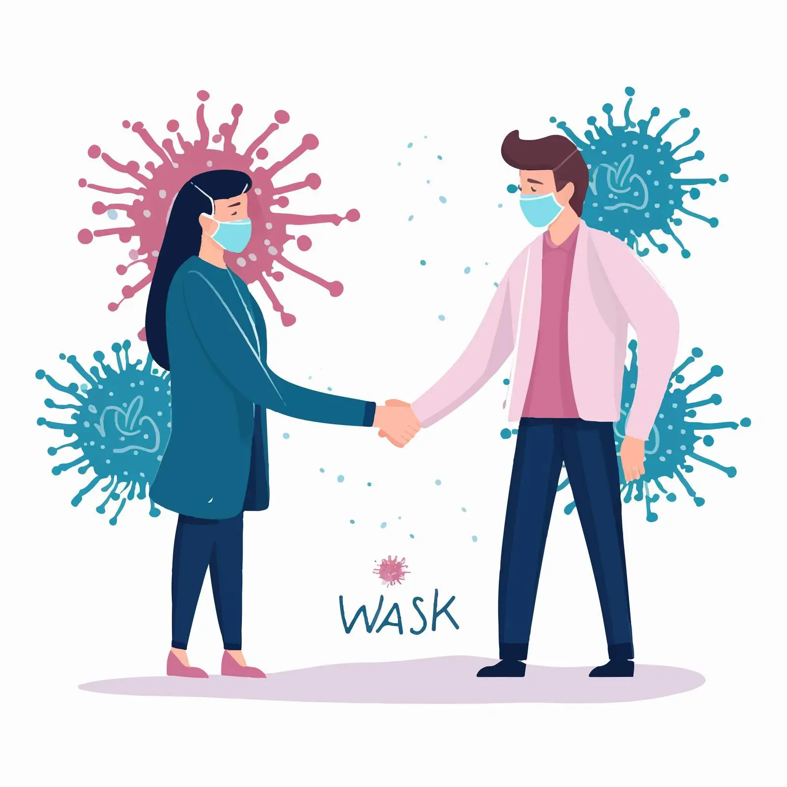 Wear a Mask Design with Health Safety Message — free download from Dotvec