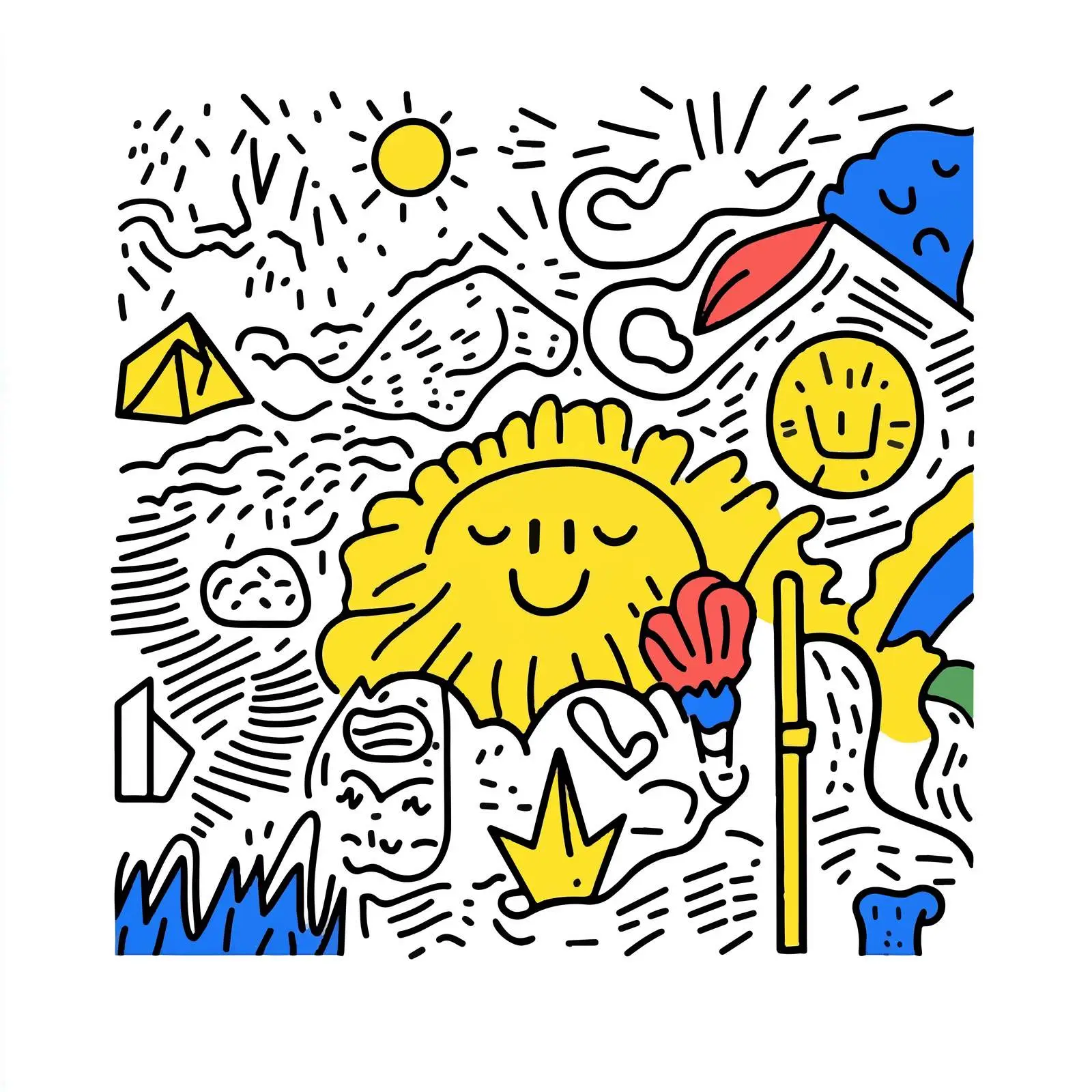 Cartoon Weather Symbols Vector Icons Set — free download from Dotvec