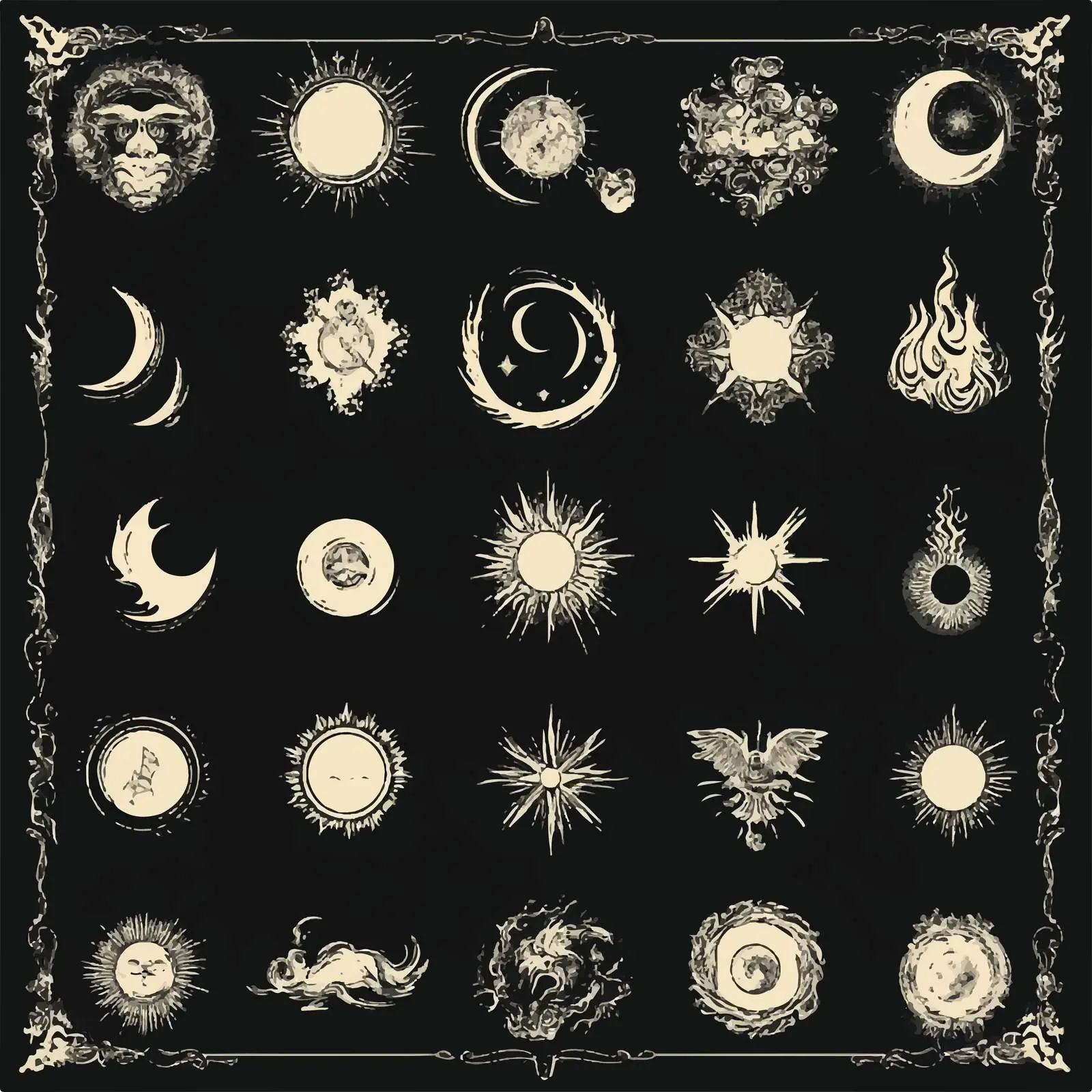 Cartoon Weather Symbols Vector Icons Set — free download from Dotvec