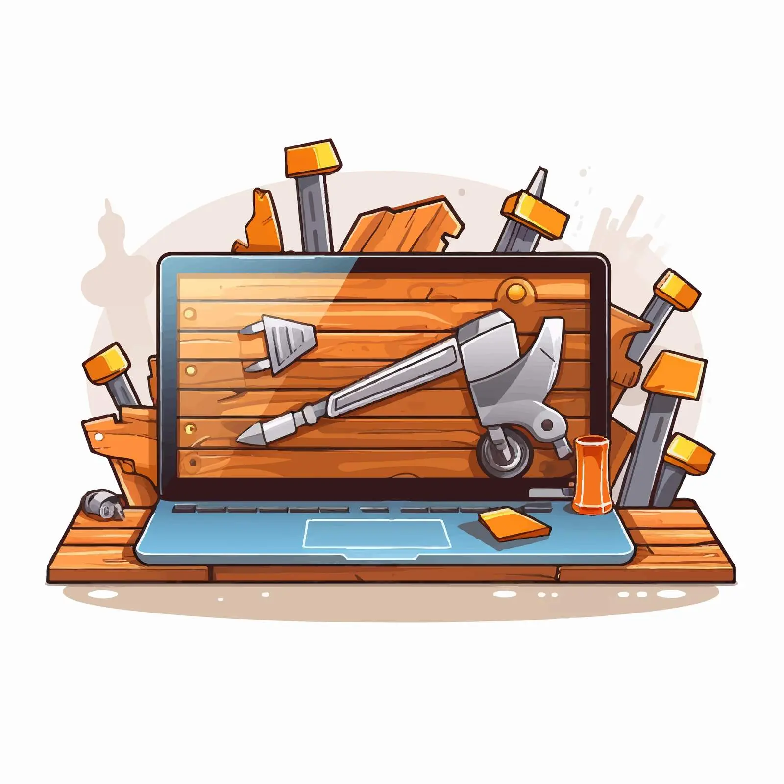 Website Construction Tool Vector Illustration — free download from Dotvec