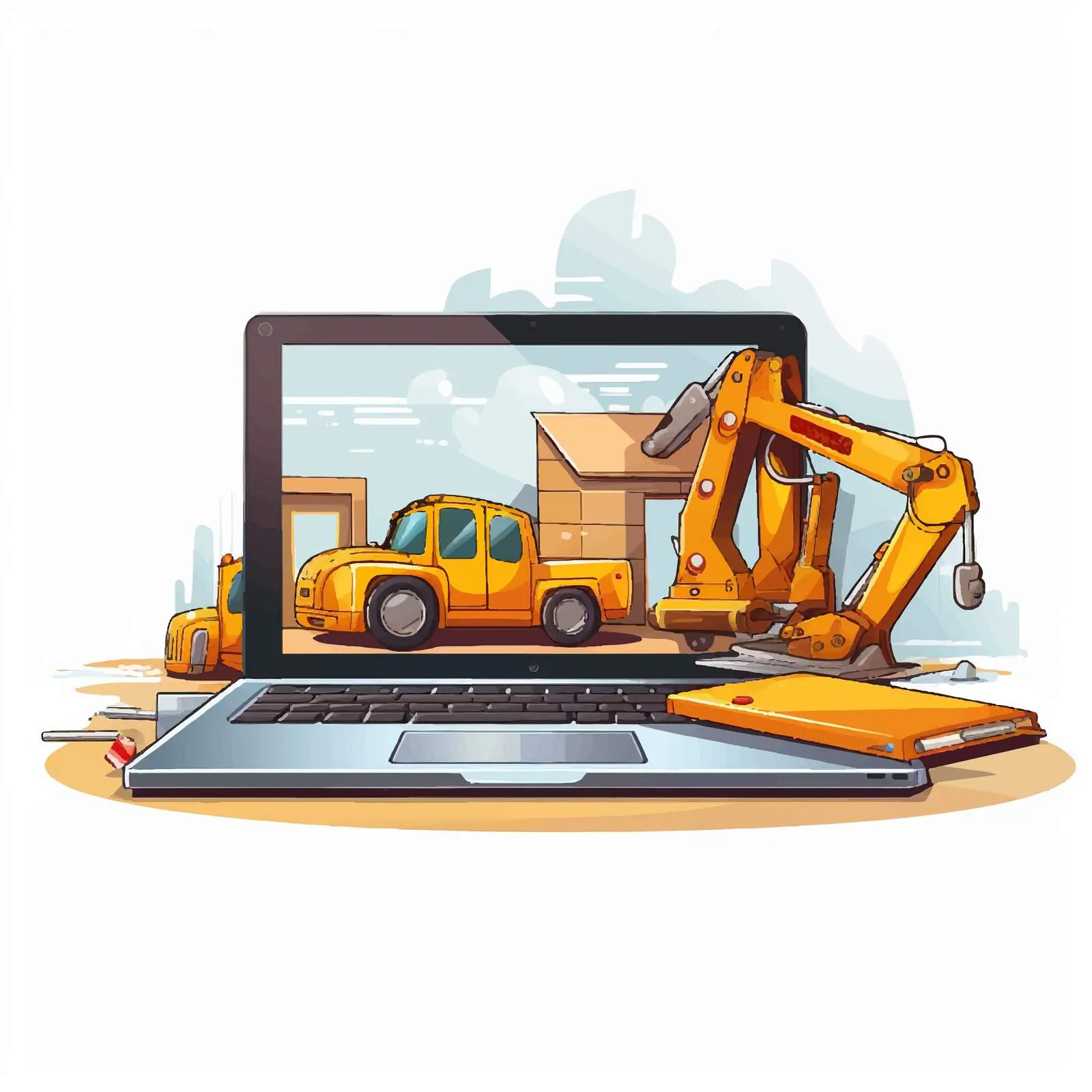 Website Construction Tool Vector Illustration – free web development image from Dotvec